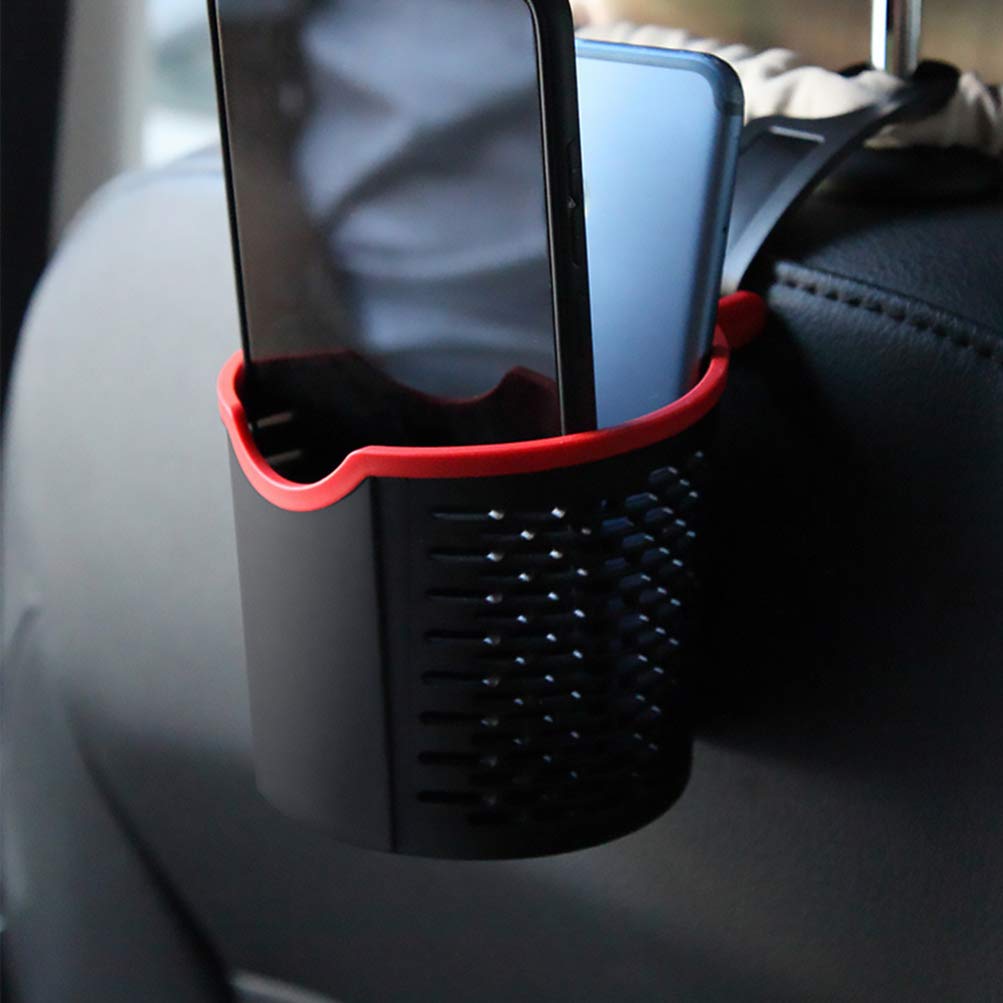 VOSAREA Adjustable Car Seat Cup Holder Expander - Backseat Food Tray with Air Vent Phone Bracket | Perfect for Travel, Road Trips & Family Car Rides