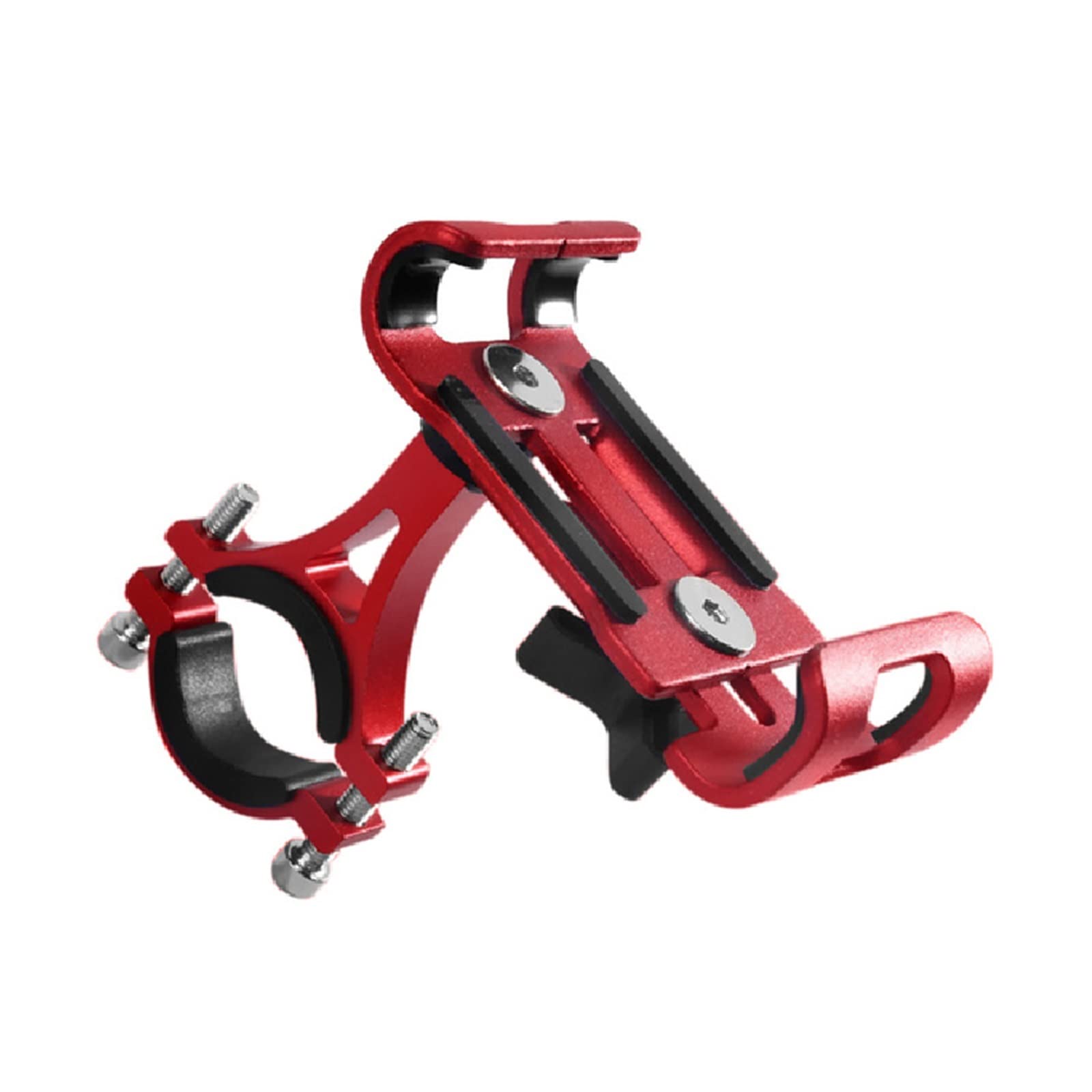 Rotatable Bike Phone Mount - Universal Motorcycle Handlebar Clip for Smartphones - Deep Red - Perfect for Cycling, Commuting & Outdoor Adventures