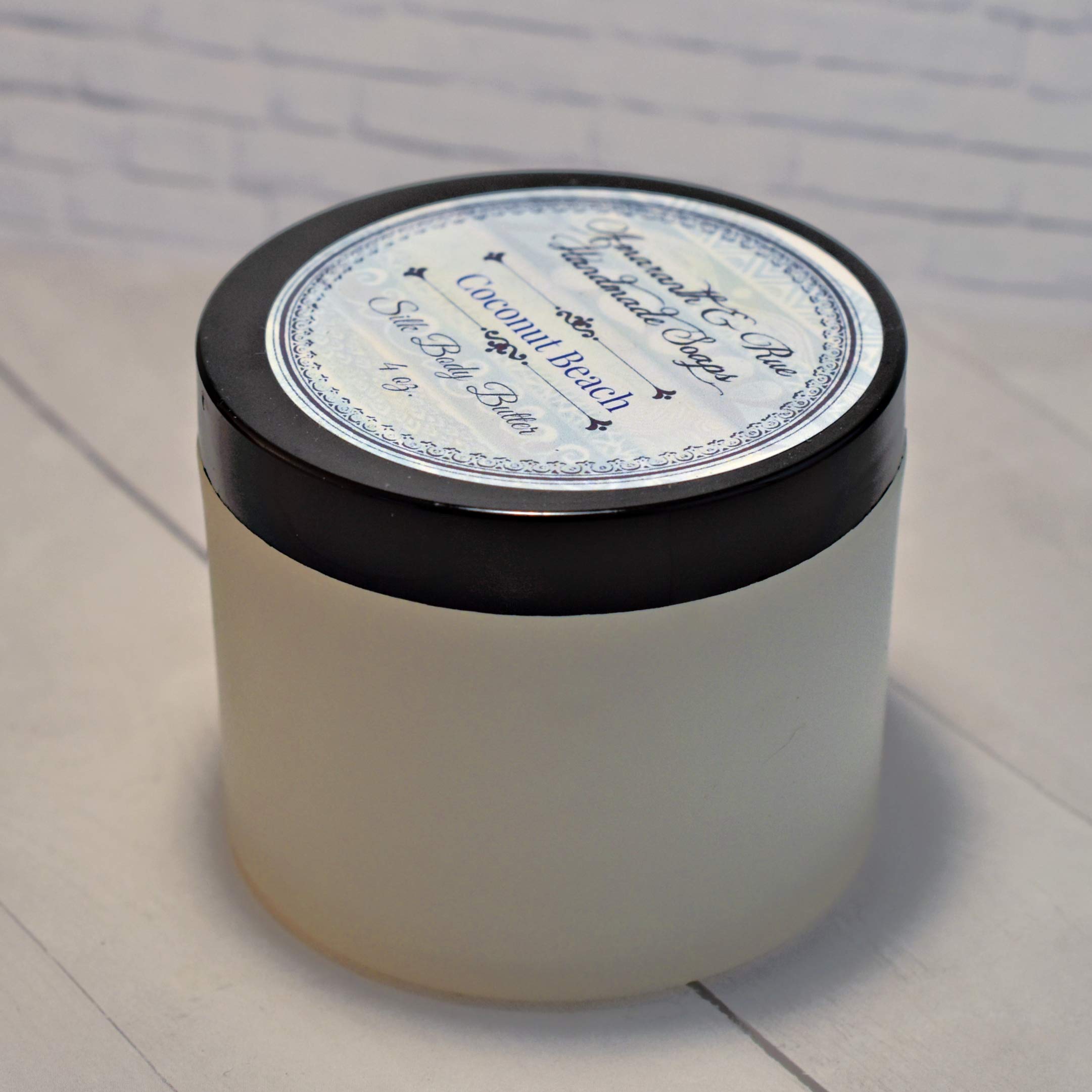 Organic Amaranth & Rue Coconut Beach Silk Body Butter Lotion - Ultra Hydrating Moisturizer for Dry Skin - Perfect for Spa Days, Beach Vacations & Daily Skincare Routine