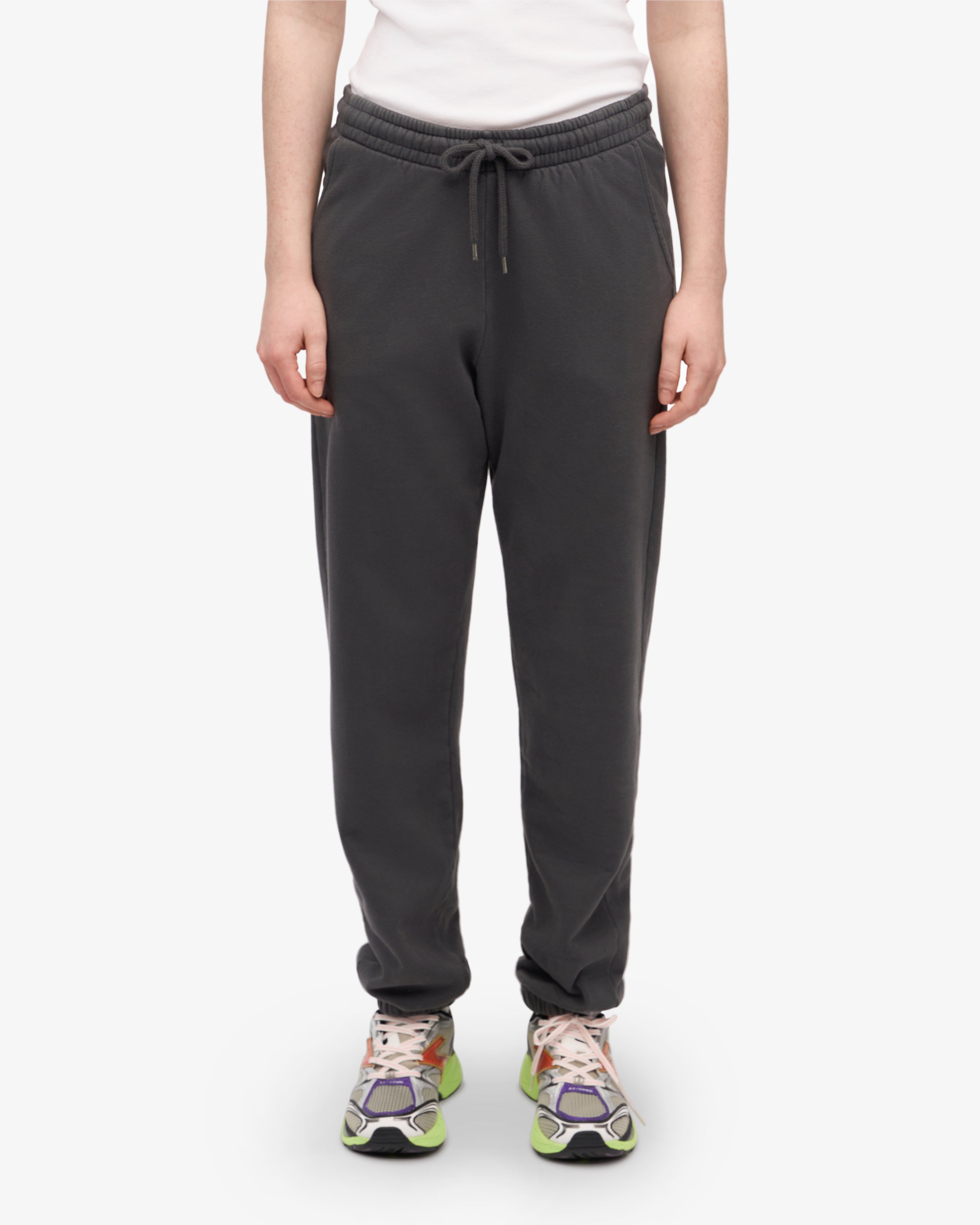 Organic Cotton Sweatpants for Women - Soft Lava Grey Lounge Pants | Comfortable Yoga Pants for Home, Workout & Casual Wear