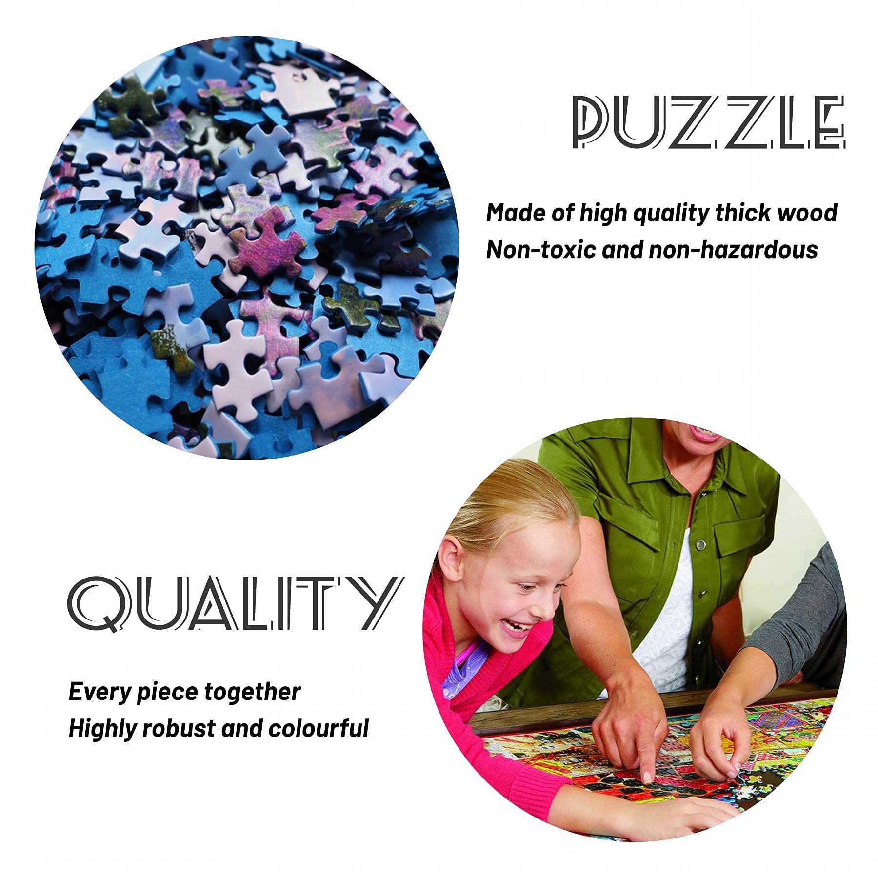 Turani 1000-Piece Jigsaw Puzzles for Adults - Premium Paper Puzzle Set for Family Game Night & Stress Relief