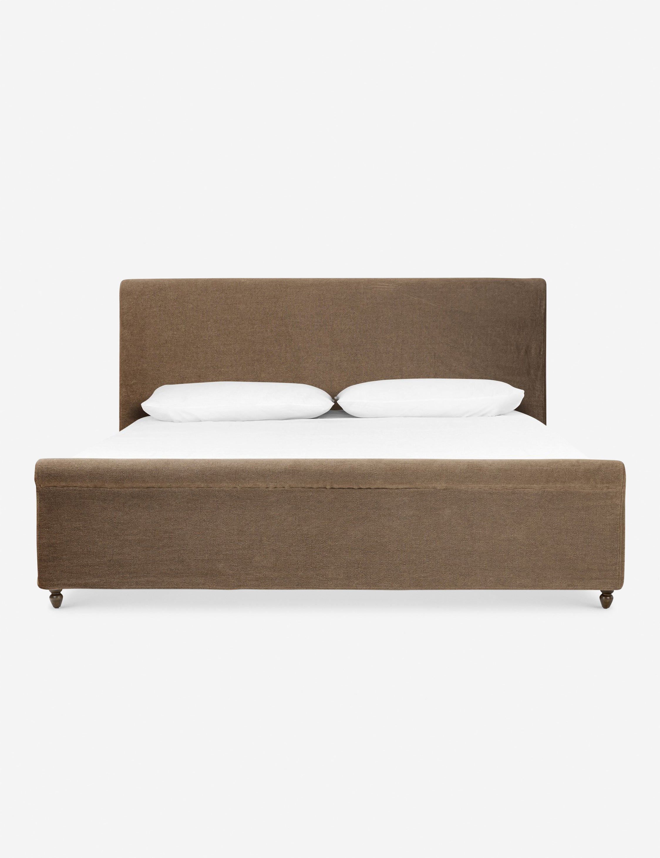Dalia Slipcover Bed by Amber Lewis x Four Hands - Modern Upholstered Bed Frame for Bedroom Decor - Perfect for Master Bedroom, Guest Room & Cozy Home Styling