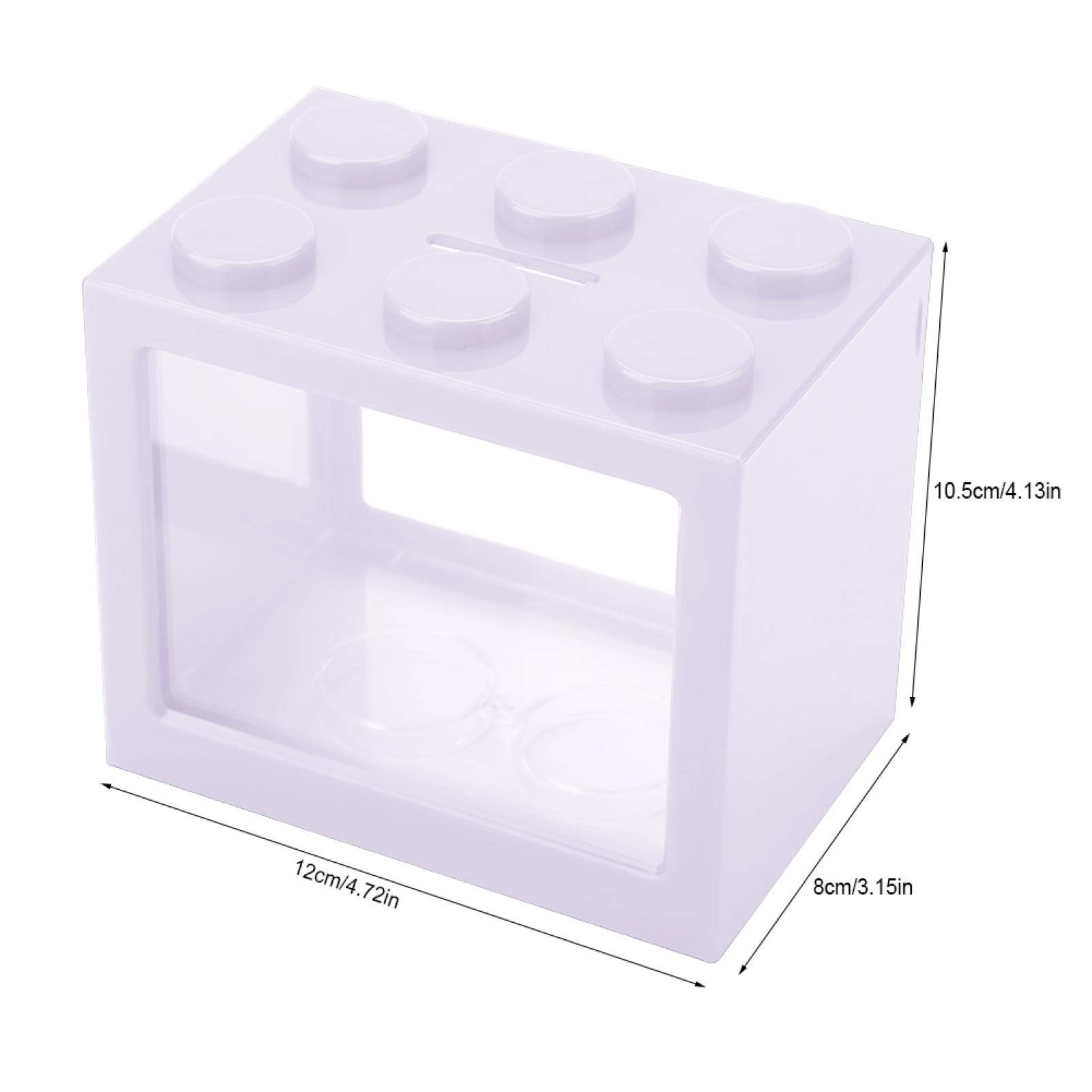 Mini Aquarium for Office - Small Decorative Fish Tank with LED Light, Perfect for Desk Decor, Home & Office Relaxation