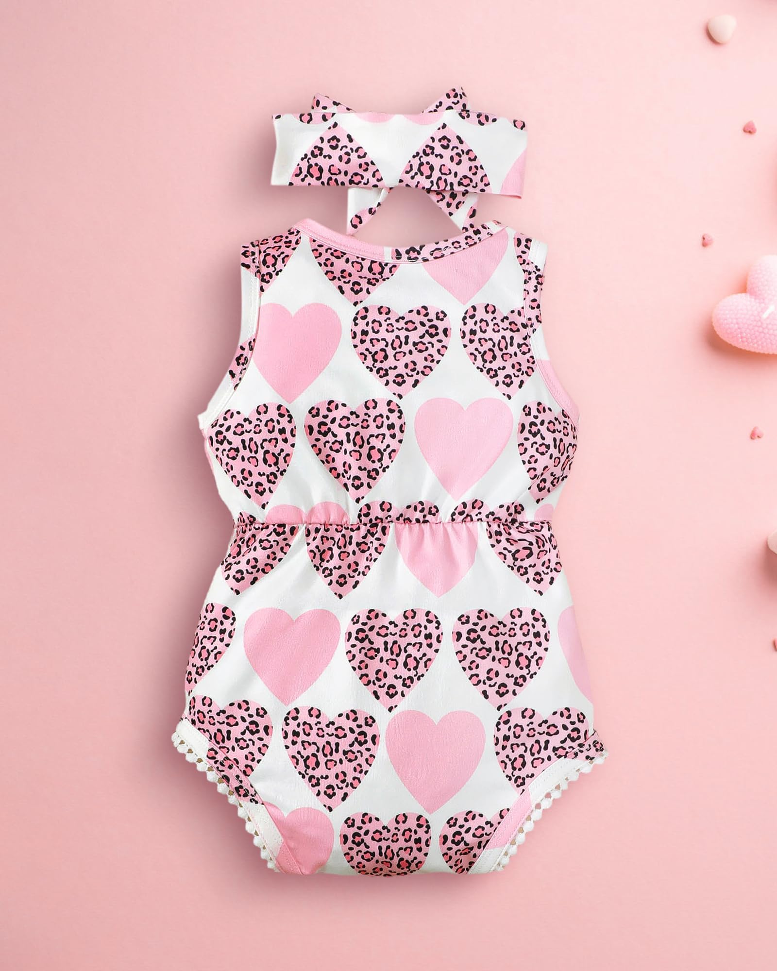 Mioglrie Baby Girl Clothes Set - Newborn Summer Romper Outfit with Headband | Soft Cotton Infant Clothing for 0-24 Months | Perfect for Playdates, Photo Shoots & Special Occasions