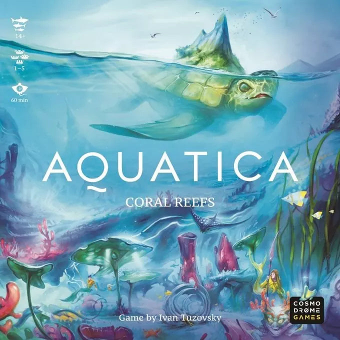Aquatica Coral Reefs Expansion Board Game - Underwater Adventure Strategy Game for Family & Friends - Perfect for Game Nights & Themed Parties