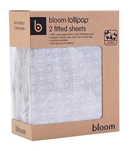 Premium Fitted Alma Max & Retro Lollipop Bed Sheets Set - Frost Grey - Soft Breathable Cotton - Perfect for Guest Rooms, Dorms & Cozy Bedroom Decor