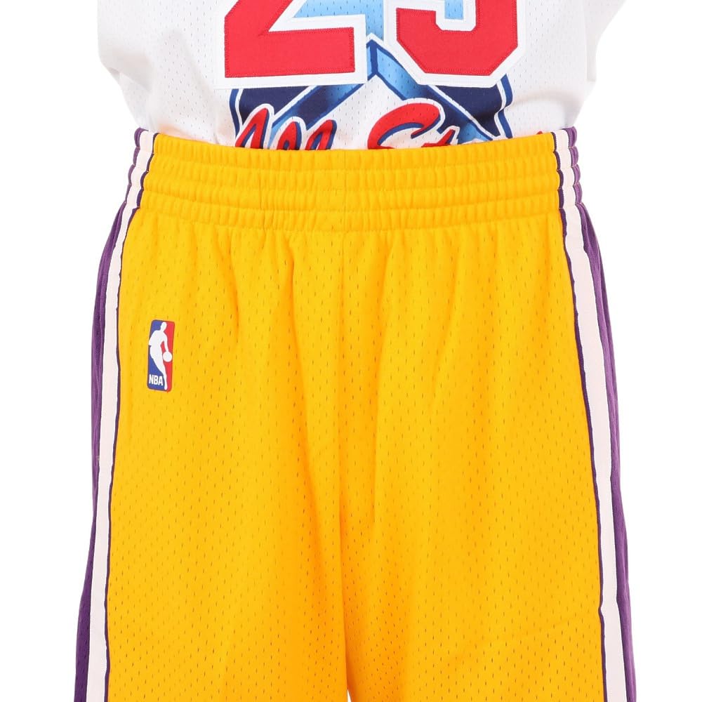 Mitchell & Ness NBA Swingman Shorts - Los Angeles Lakers 2009 Edition | Authentic Basketball Shorts for Men | Perfect for Games, Workouts & Casual Wear