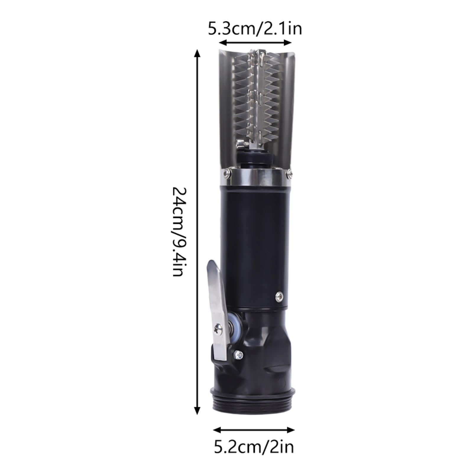 120W Rechargeable Electric Fish Scaler - 6-Sided Stainless Steel Roller Blade, Waterproof Fish Skin Cleaner for Freshwater & Marine Fish (Carp, Grass Carp) - Perfect for Home Kitchen, Fishing Trips & Seafood Restaurants