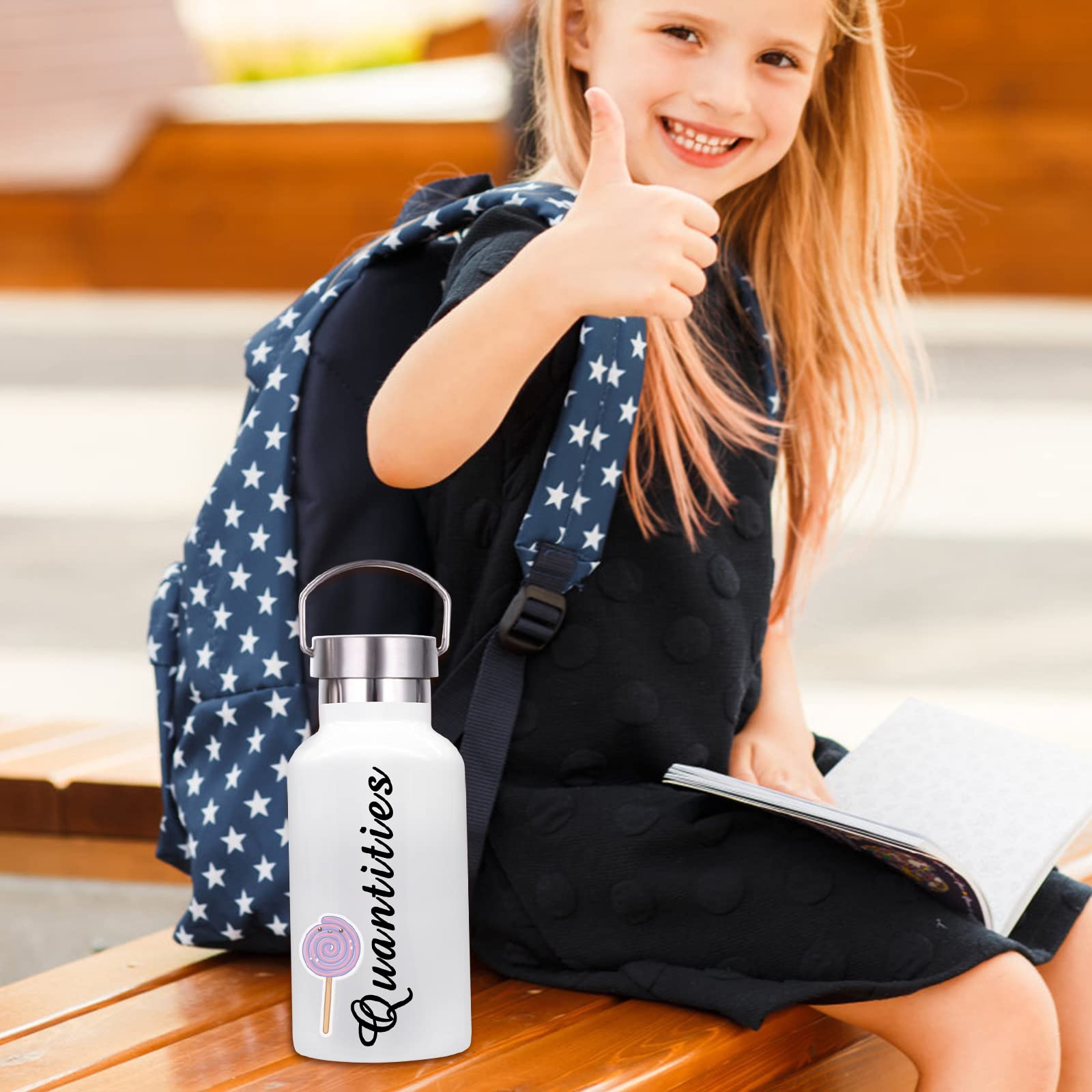 Custom Insulated Water Bottles 10-Pack with Straw - Personalized Name & Text (26oz/12oz) - Bulk School Supplies, Sports, Gym & Outdoor Activities Hydration Essentials