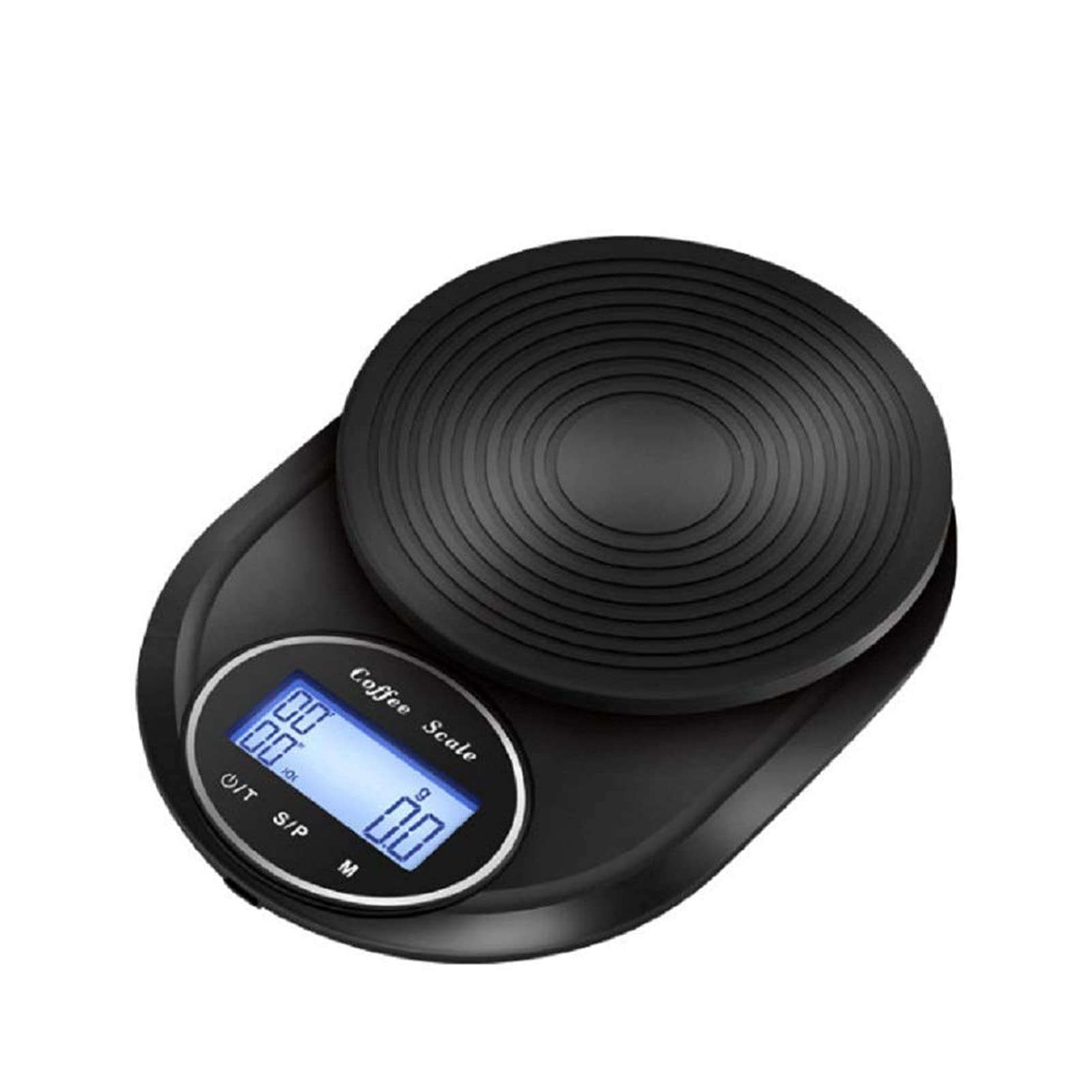 Pictetw Digital Kitchen Scale - Highly Accurate Multifunction Food Scale 11 lbs/5kg Max Capacity, Modern Black with Premium Stainless Steel Finish - Perfect for Baking, Cooking, Meal Prep & Portion Control