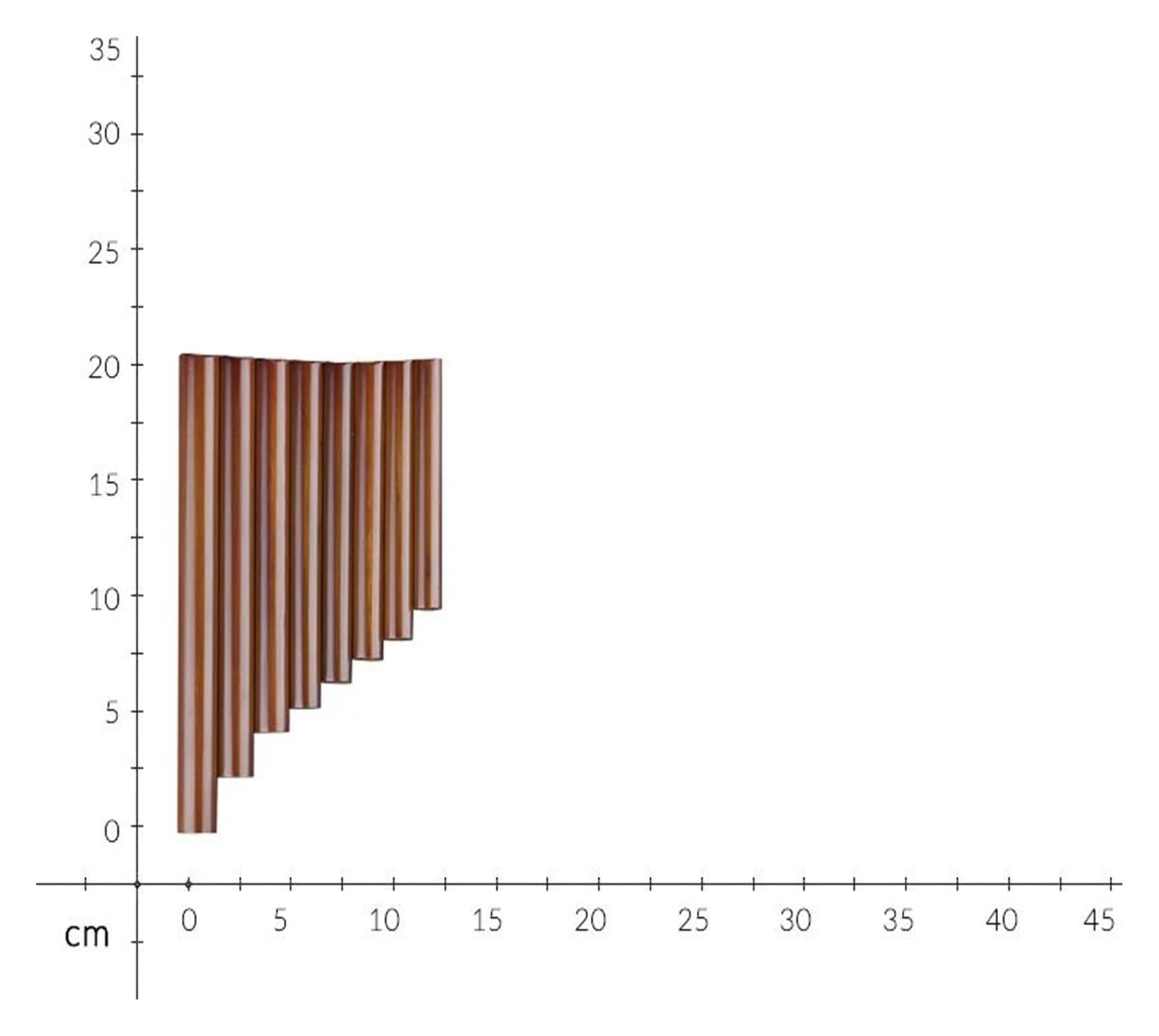 **8-Tube Pan Flute in G Key - Handmade Brown Bamboo Woodwind Instrument for Beginners - Perfect for Meditation, Music Therapy & Folk Performances**