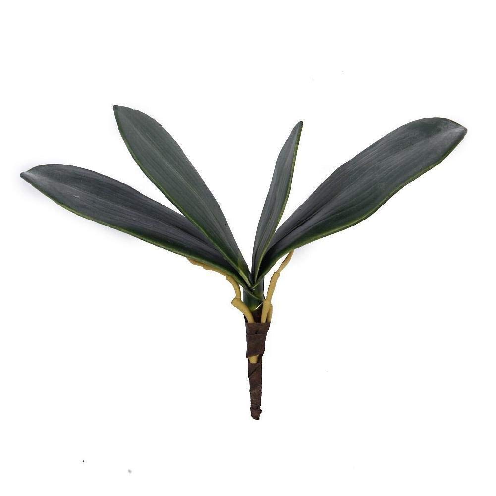 ZZTT Artificial Butterfly Orchid Leaf Bush - Realistic Fake Flowers for Home Decor, Green Simulation Grass - Perfect for Living Room, Bedroom, Office & Wedding Centerpieces