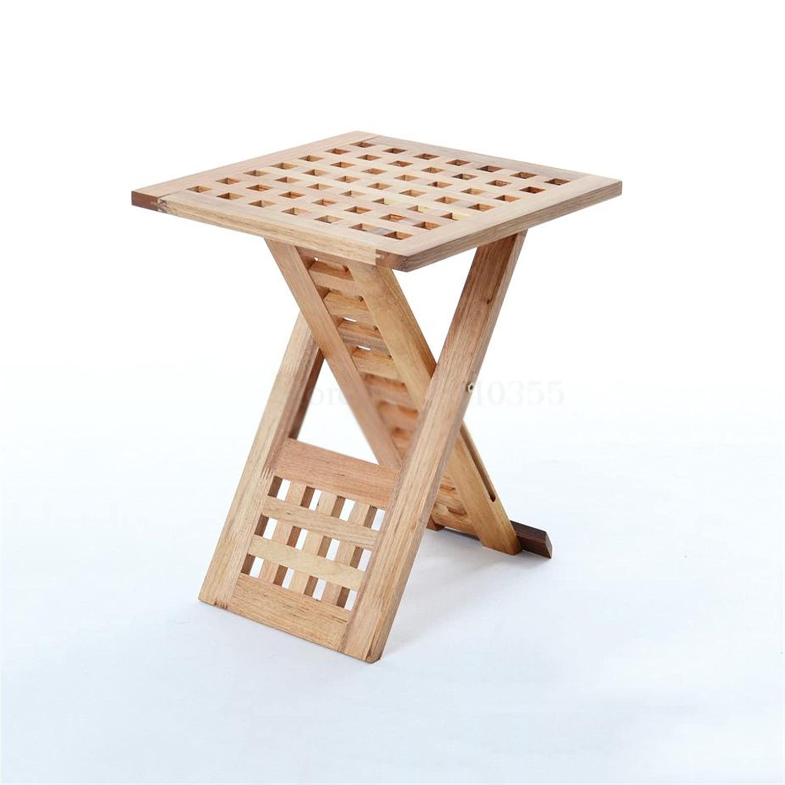 Solid Wood Folding Coffee Table - Portable & Paint-Free, Creative Small Apartment Tea Table, Multi-Functional Bedside Table for Living Room, Studio, Dorm & Office Use