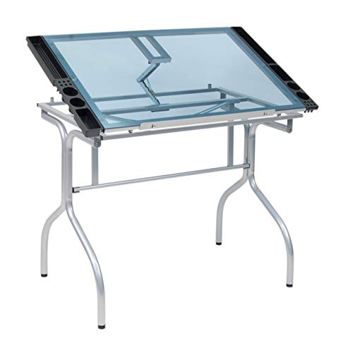 Silver/Blue Glass