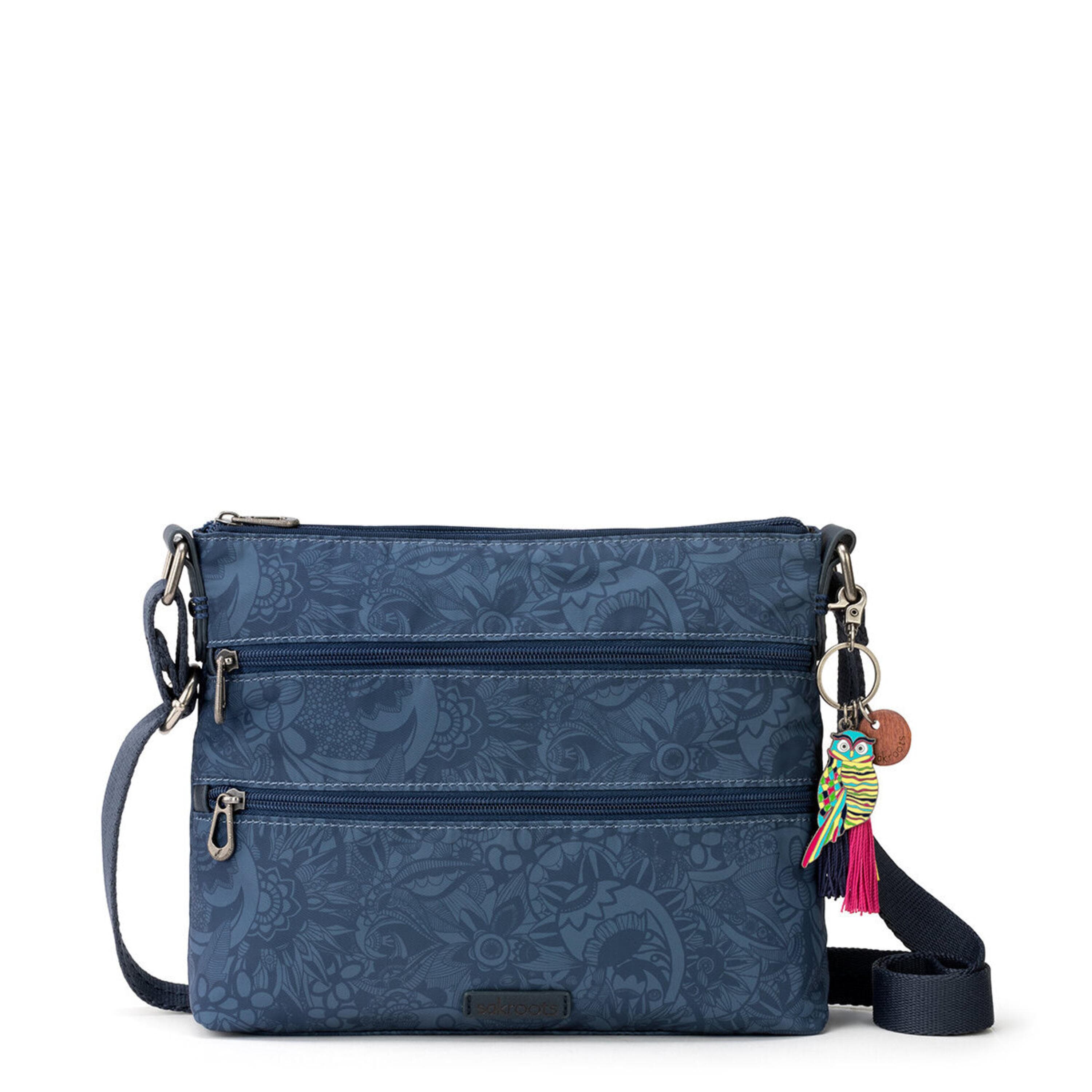 Eco-Friendly Crossbody Bag - Sustainable Twill Fabric in Indigo Spirit Desert - Perfect for Travel, Shopping & Everyday Use