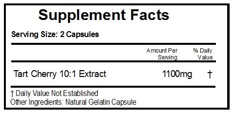 Premium 1100mg Tart Cherry Extract Capsules - 240 Count, No Additives, Natural Supplement for Joint Support & Sleep Aid | Ideal for Athletes & Nighttime Wellness