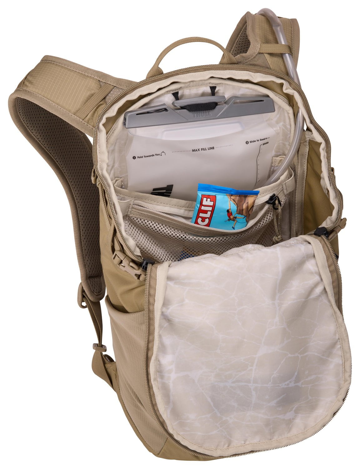 Thule AllTrail Hydration Pack 16L - Lightweight Hiking Backpack with Water Bladder, Faded Khaki - Perfect for Trail Running, Hiking & Outdoor Adventures