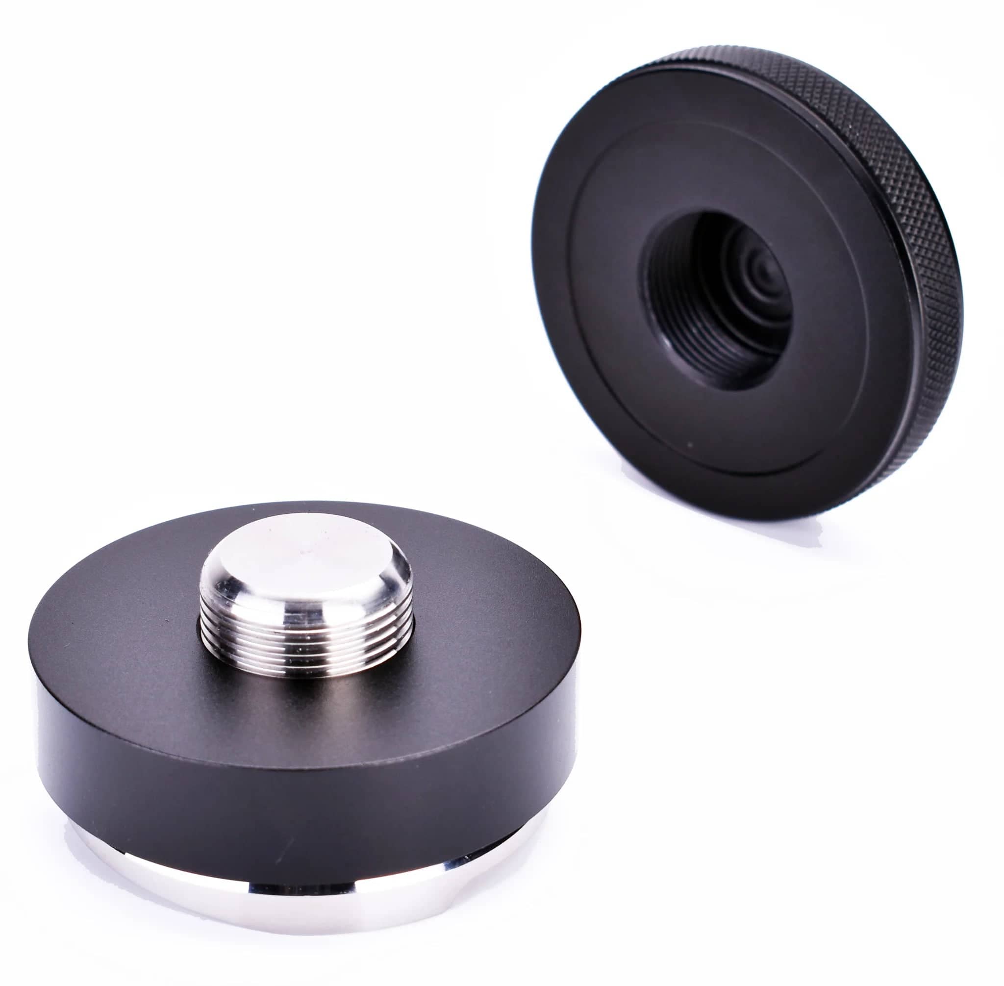Joe Frex Professional Espresso Coffee Tamper & Distributor - Black - Perfect for Home Baristas & Coffee Shops - Enhance Your Espresso Brewing Experience