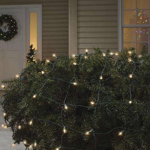 150 LED Shimmering Net Style Mesh Christmas Lights - Indoor/Outdoor Holiday Decor for Tree, Window, Yard, and Party Decoration