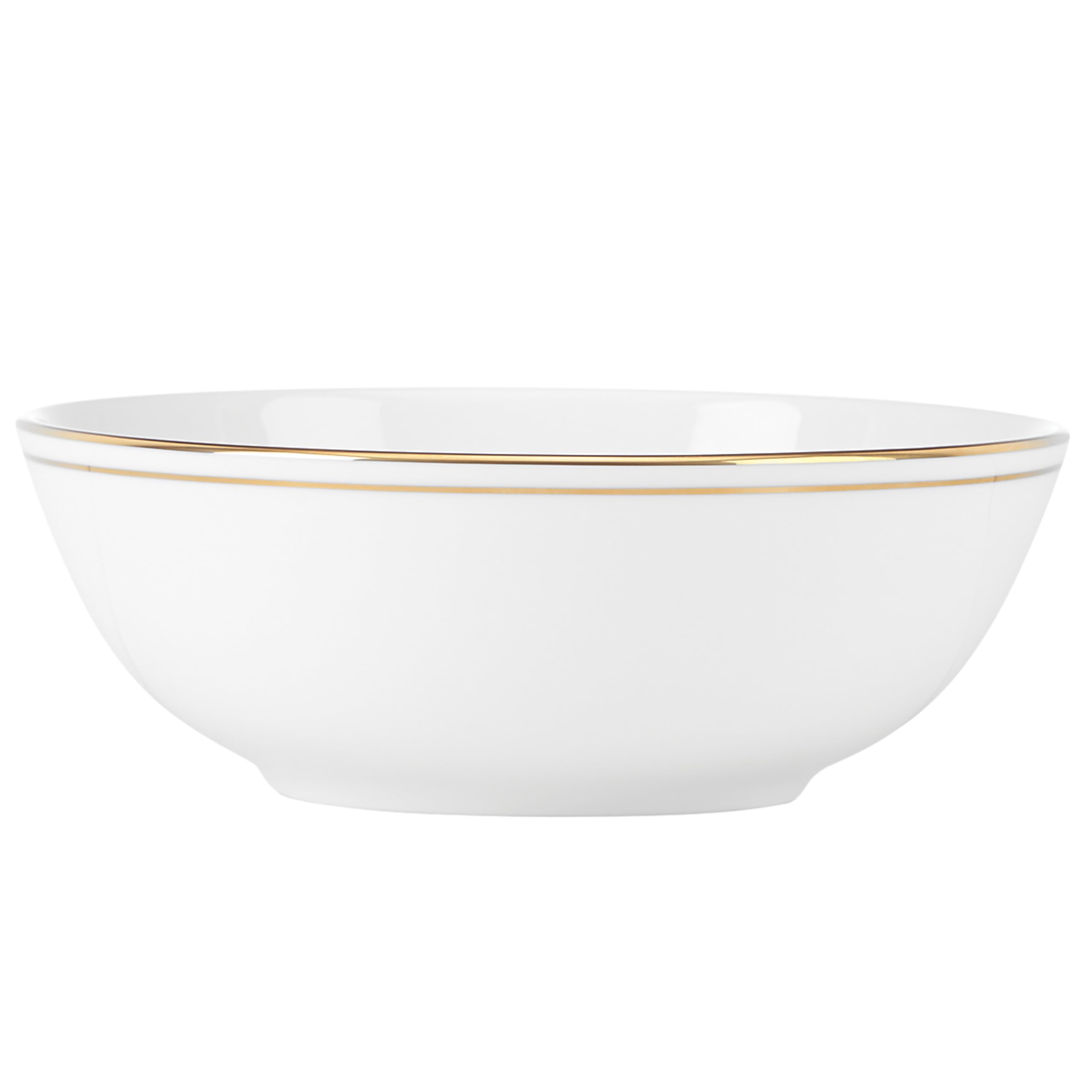 Lenox Federal Gold 5-Piece Place Setting Bowl Set - 0.80 LB Elegant White Porcelain Dinnerware for Formal Dining & Special Occasions
