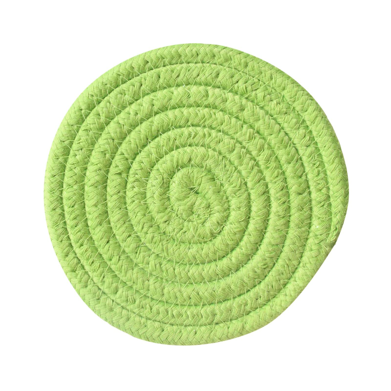 24cm Cotton Insulation Placemats - Set of 6 Woven Heat-Resistant Table Mats for Bowls & Pots, Nordic Style Kitchen Dining Accessories - Perfect for Indoor Meals, Dinner Parties & Home Decor