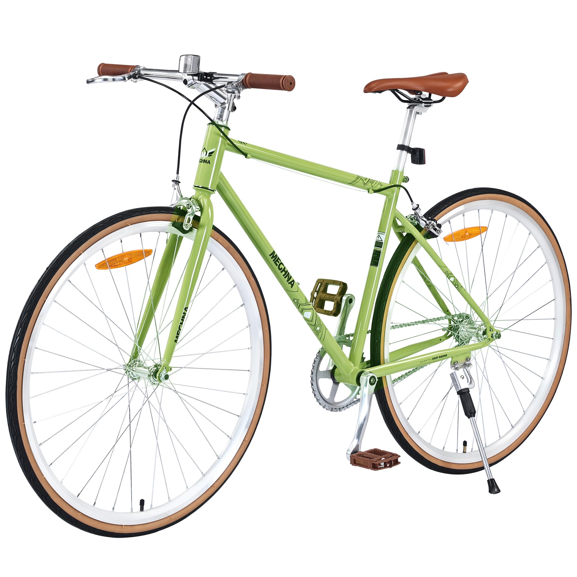 Fixed Gear Single Speed Road Bike 700C 28 Inch - Lightweight Urban Commuter Bicycle for Men & Women - Perfect for Teens & Adults - Double Rim Brakes - 4 Color Options - Ideal for City Riding, Fitness & Daily Commuting