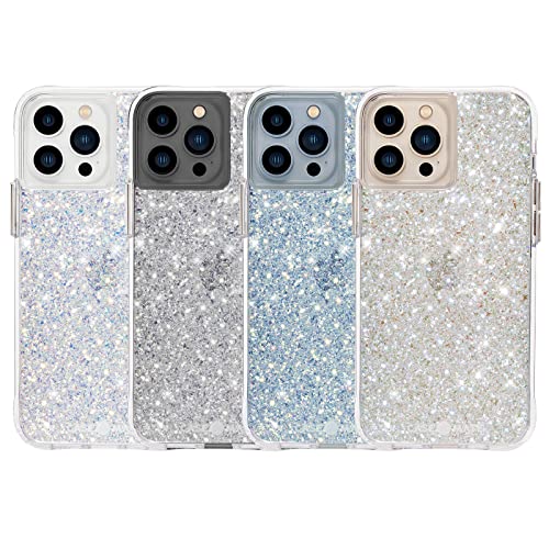 Case Mate Clear Twinkle MagSafe Compatible iPhone 13 Pro Max Case with Sparkling Stardust Design - Perfect for Everyday Protection & Wireless Charging