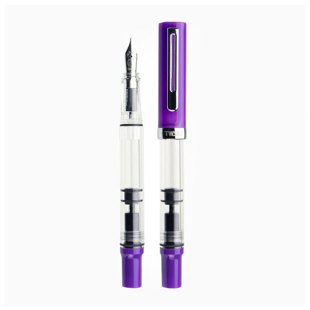 TWSBI ECO T Fountain Pen - Eggplant Purple Ink - Perfect for Writing, Journaling & Calligraphy - Smooth Nib for Everyday Use