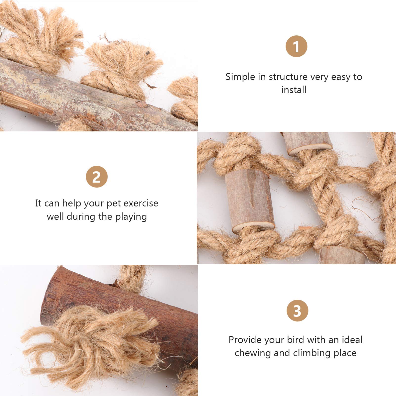 Balacoo 1pc Parrot Climbing & Chewing Toy - Durable Bite-Resistant Plaything for Pet Birds - Interactive Play & Exercise Toy for Parakeets, Cockatiels, Conures - Perfect for Cage Enrichment & Mental Stimulation