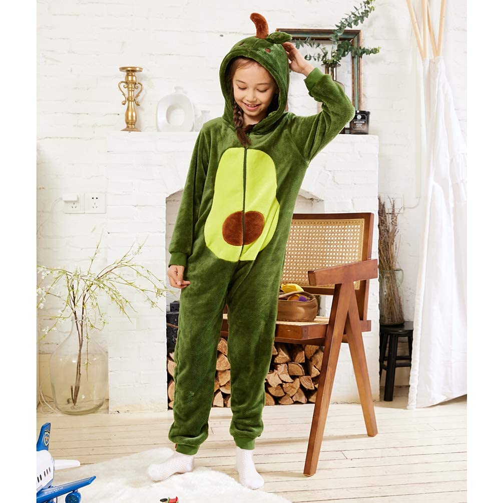 CoSusket Kids Snug Fit Flannel Brown Bear Costume Onesie Pajamas - Soft Animal Sleepwear for Boys & Girls | Perfect for Halloween, Christmas Gifts & Cozy Family Movie Nights