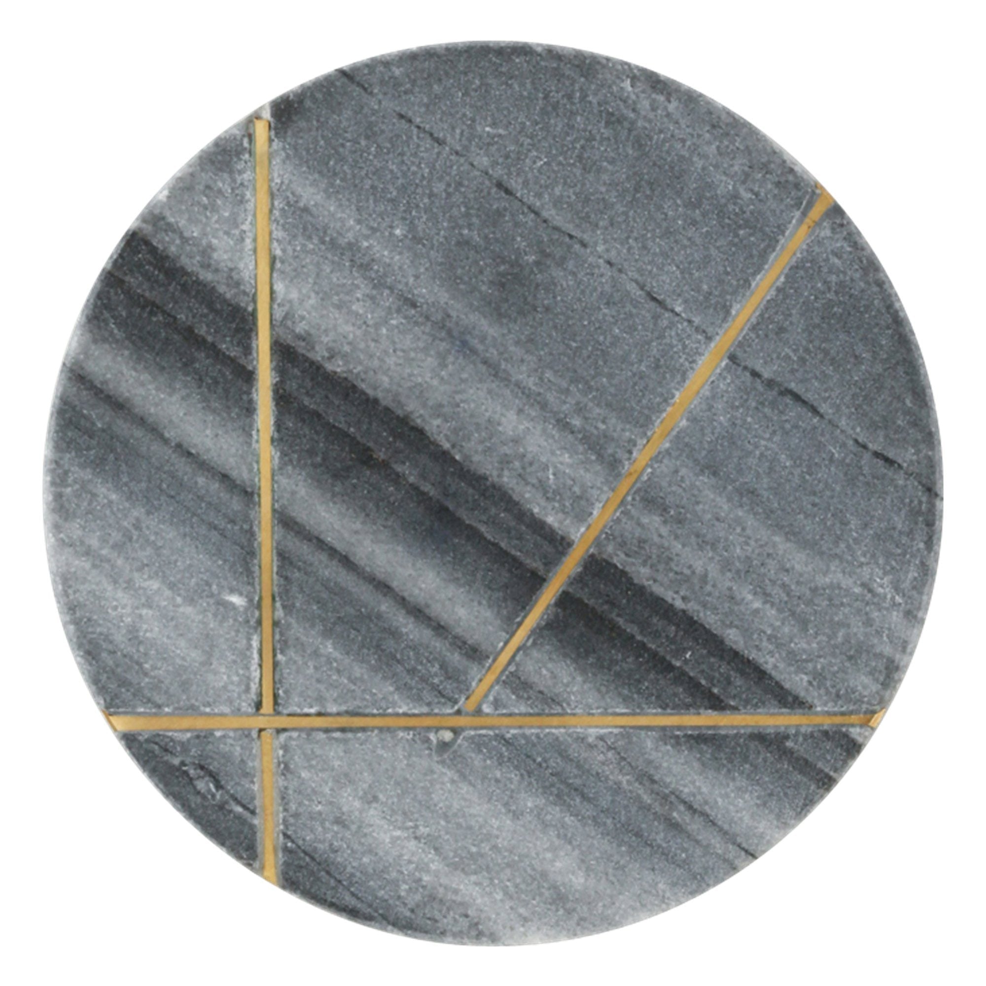 Premium Gray Marble Coaster Set - Elegant & Durable Drink Coasters for Home, Office, or Bar Use - Protects Tables from Stains & Water Rings