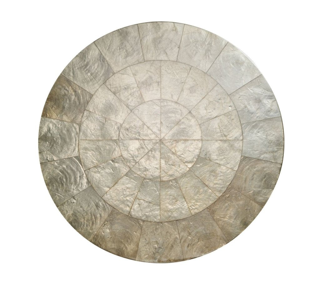 Round Capiz Placemats Set of 4 - Natural Shell Decor for Dining Table - Perfect for Dinner Parties, Wedding Decor & Home Decor