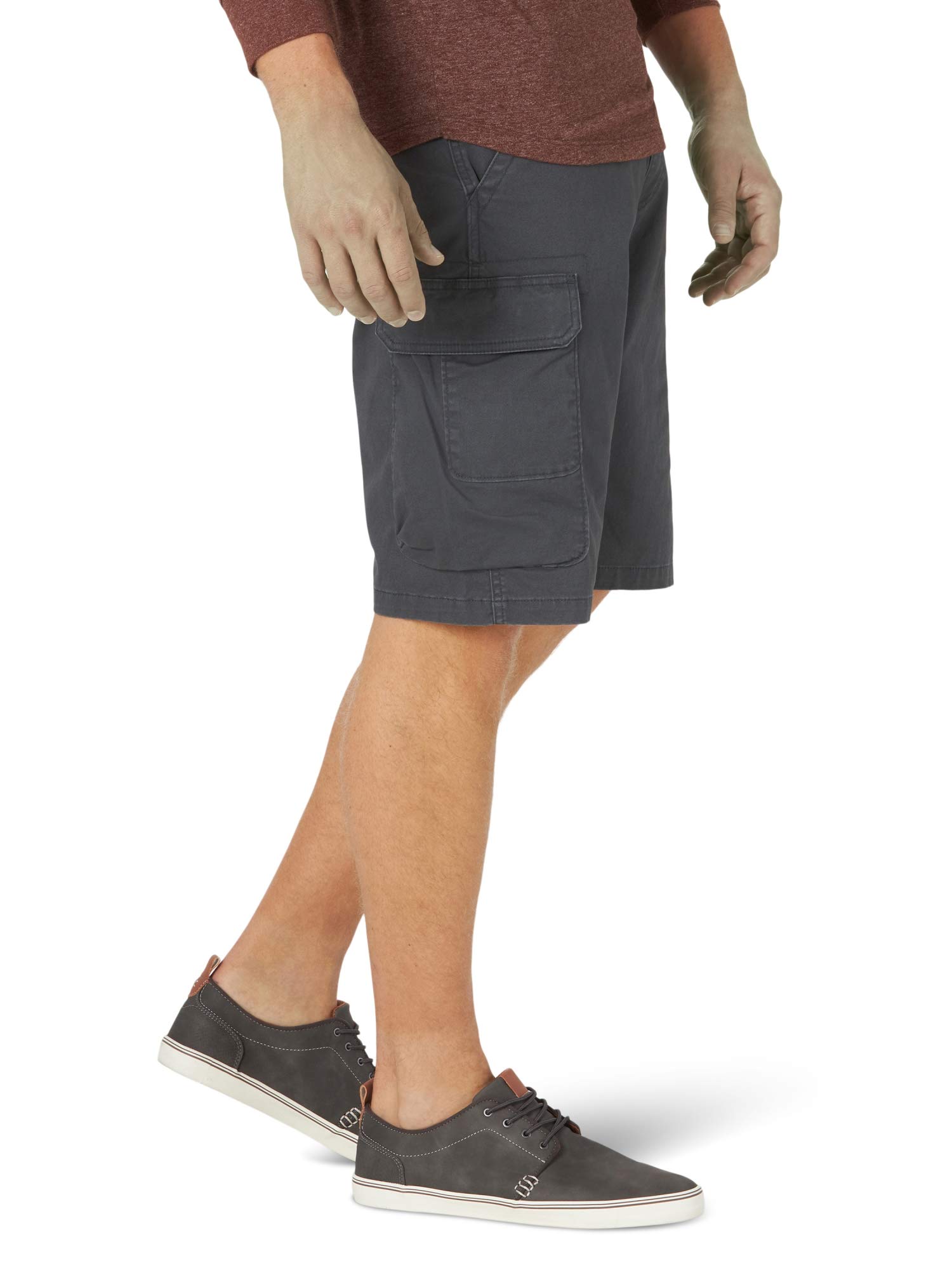 Wrangler Authentics Men's Stretch Twill Cargo Shorts - Comfortable & Durable Casual Shorts for Outdoor Activities, Hiking, and Summer Wear