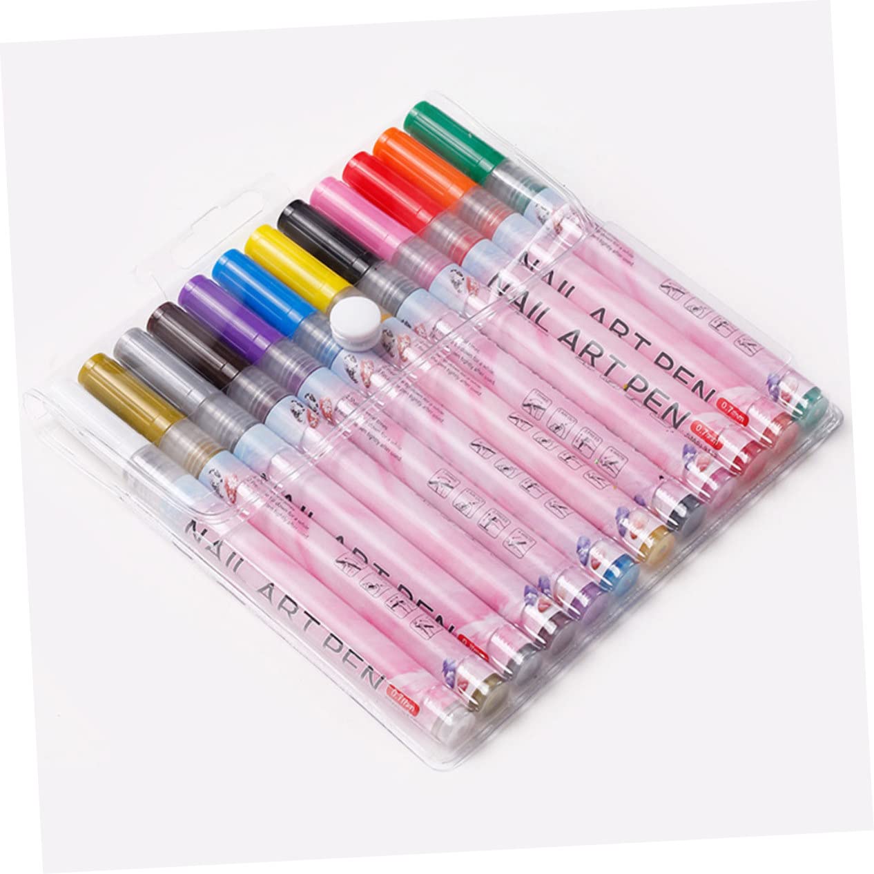 BIUDECO 12pcs Nail Art Paint Pens Set - Precision Tip Nail Polish Pens for Creative Designs, DIY Manicure & Professional Nail Art (Perfect for Home Salon, Party Nails & Gift Ideas)