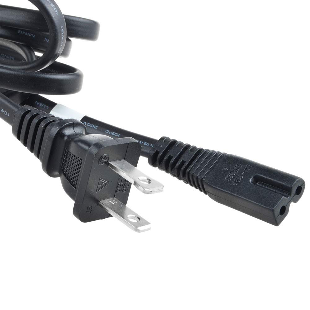 SLLEA AC Power Cord Cable Plug for Sony CFD Series AM/FM CD Player Radio & Cassette Recorder - Compatible with CFD-Z135, CFD-S550, CFDS550, CFD-ZW150, CFD-Z110, CFDZ110, CFDZW155, CFDZW160, CFD-ZW165 - Perfect for Home, Office & Vintage Audio Setup