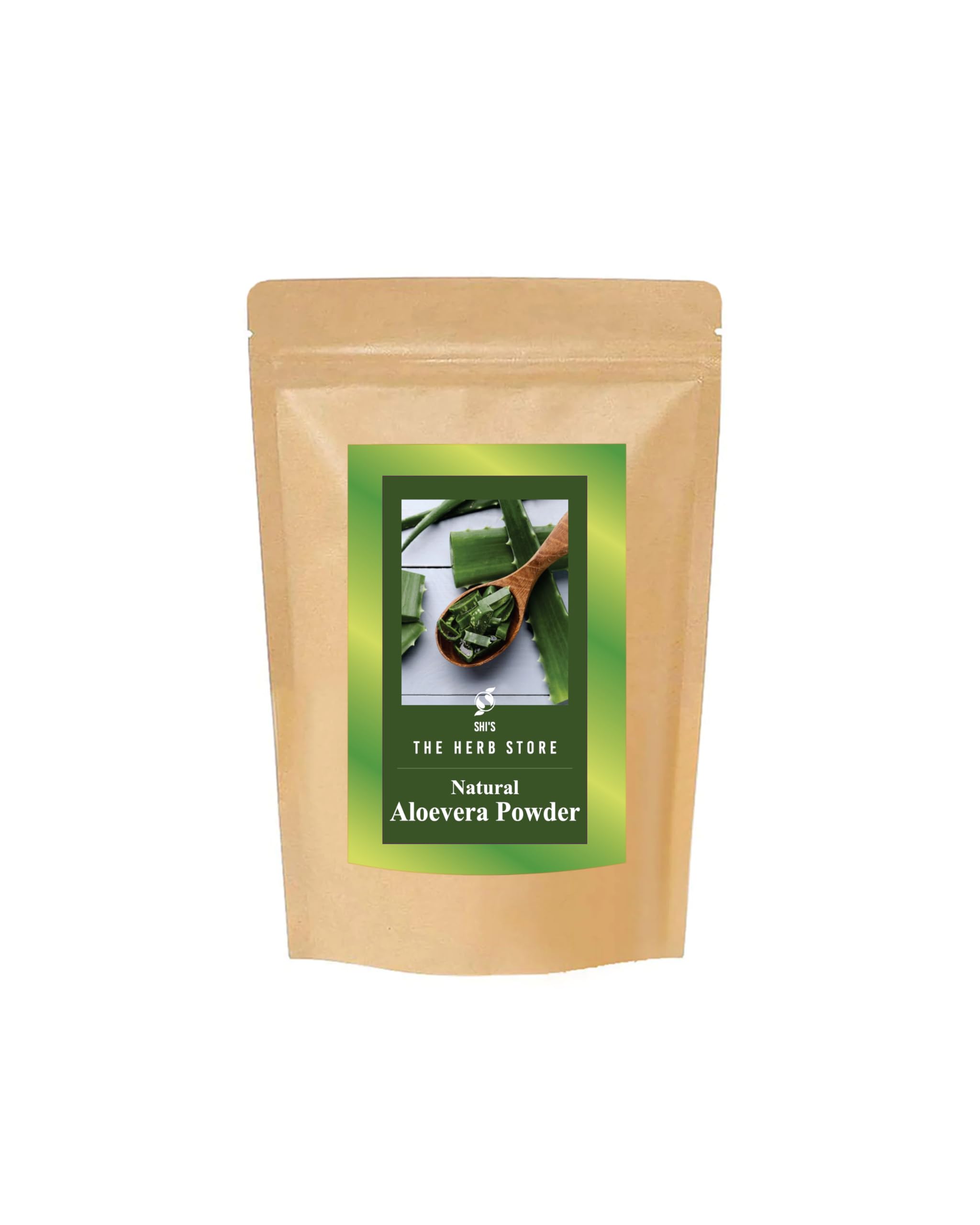 SHI'S THE HERB STORE 100% Pure Aloe Vera Powder (100g) - Natural Skin Soother & Hair Conditioner for Dry Skin, Sunburn Relief & Scalp Care | DIY Beauty Recipes, Face Masks & Hair Treatments