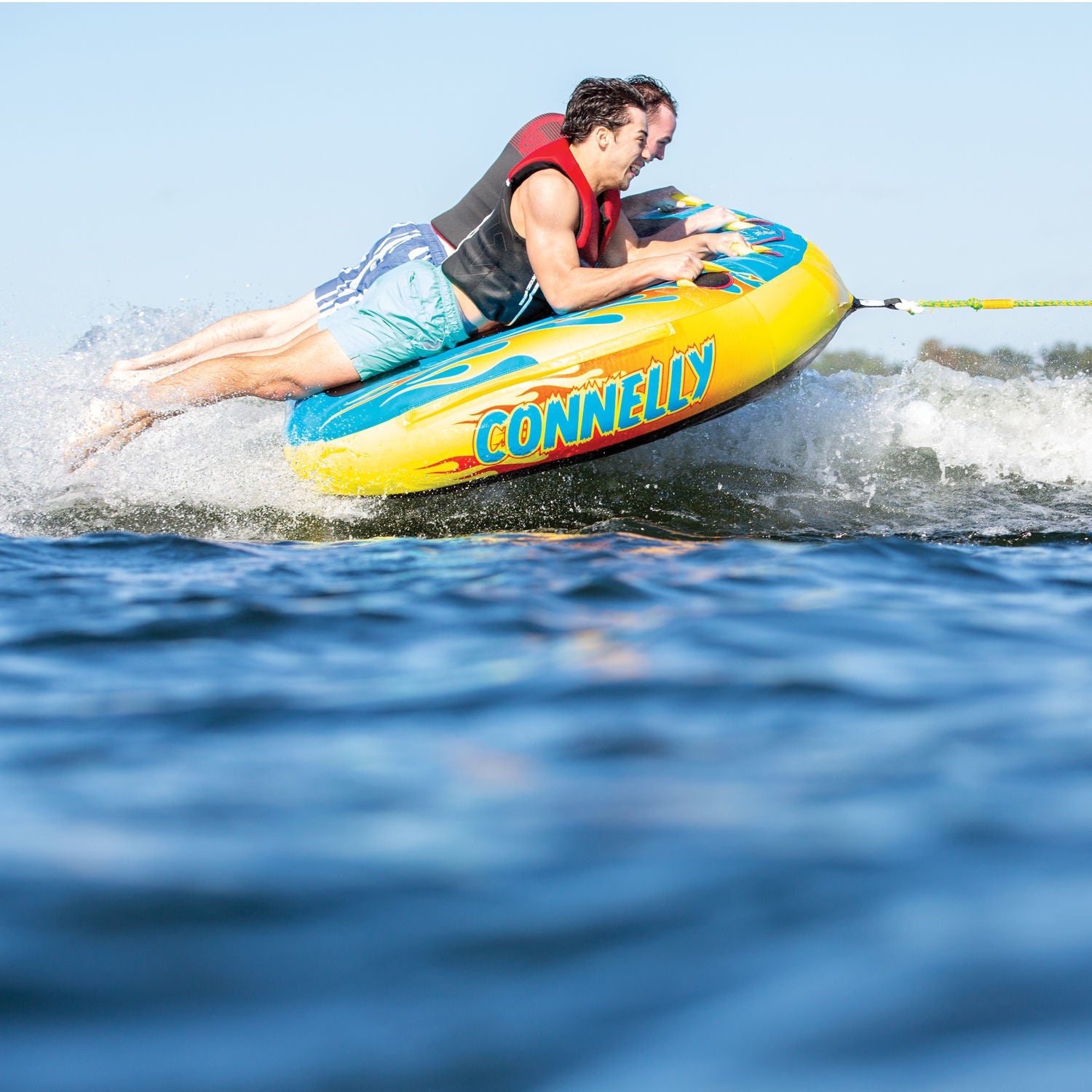 Connelly Hot Rod 2 Rider Towable Tube for Water Sports - Perfect for Lakes, Rivers & Beach Fun