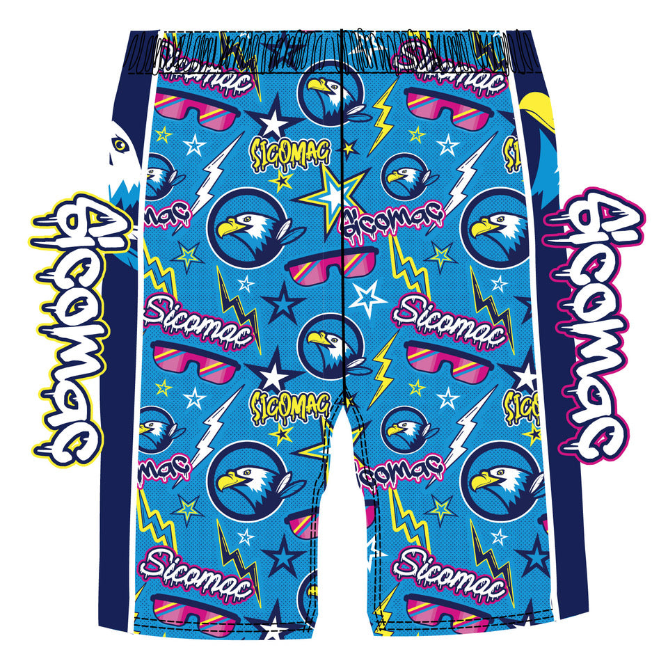 Sicomac Eagles 'N Bolts Athletic Shorts for Boys & Men - Comfortable Gym, Running, and Casual Wear for Sports & Everyday Use