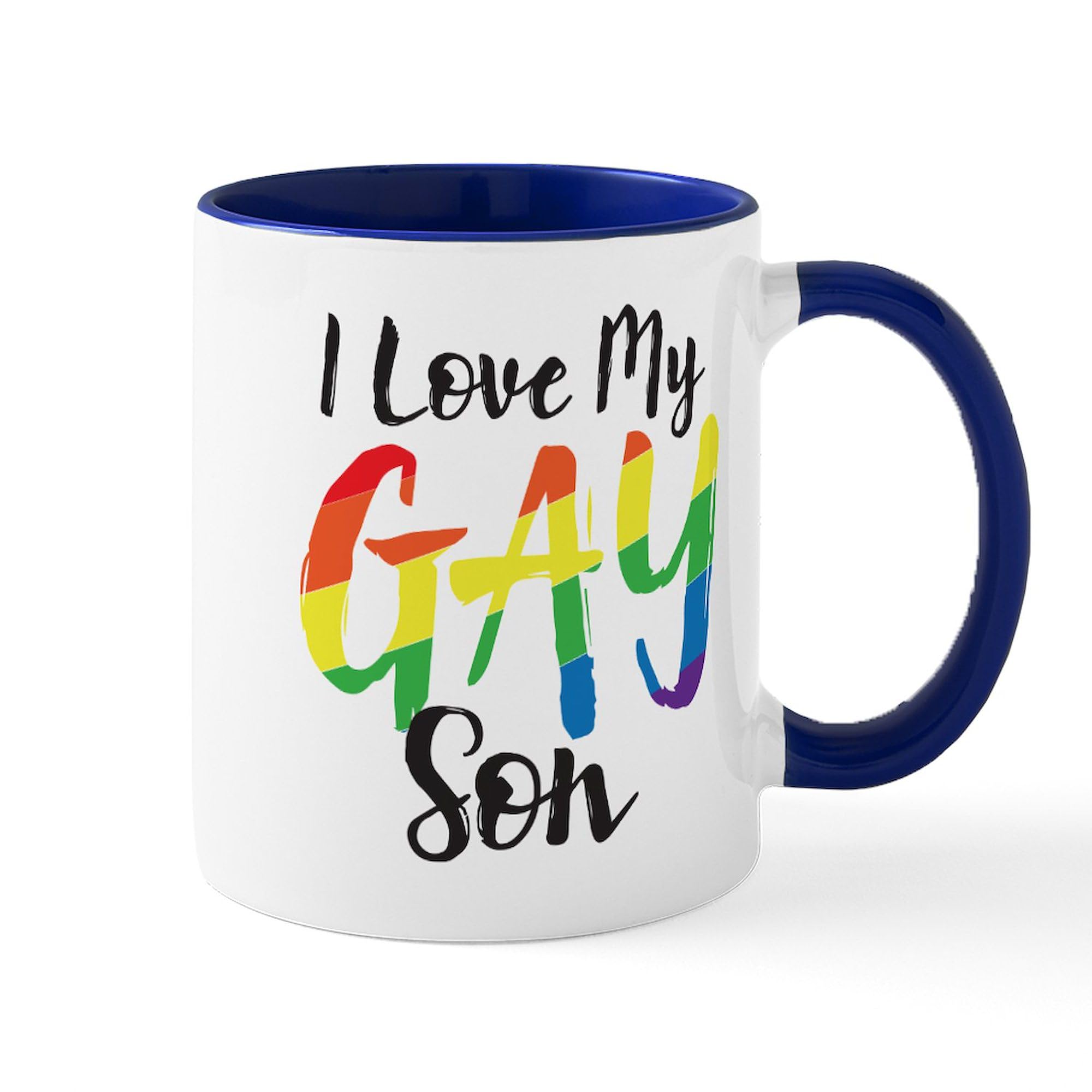 I Love My Gay Son Mug - 11 oz (325 ml) Ceramic Coffee Cup for Parents - Perfect for Tea, Hot Chocolate & Morning Coffee at Home or Office