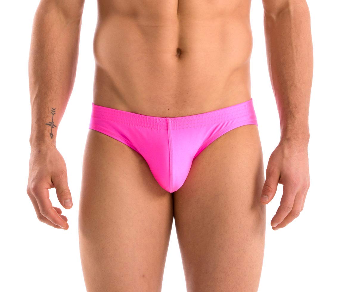 Gary Majdell Sport Men's Solid Contour Pouch Bikini Swimsuit - Comfortable Swimwear for Beach, Pool & Water Sports