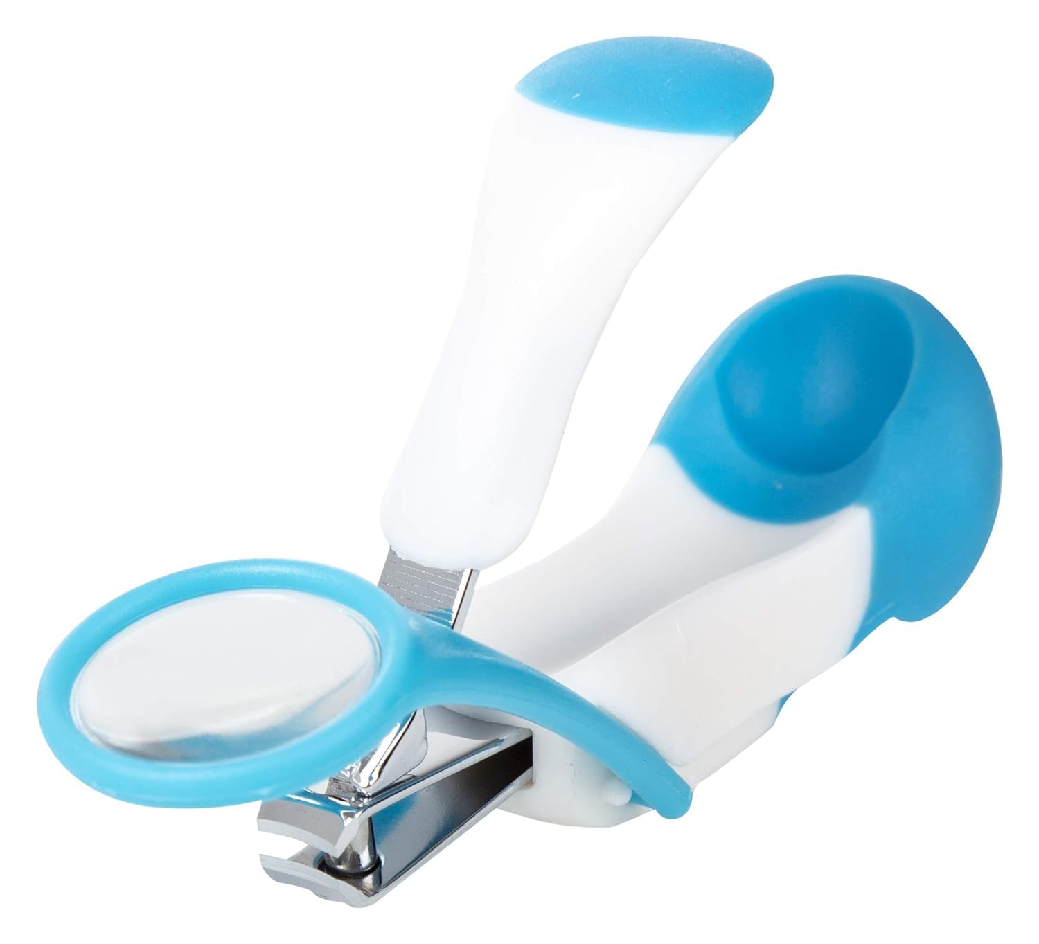 **Adore Zoom! Magnifying Nail Clipper for Babies & Infants – Safe & Precise Baby Nail Care Tool with Built-in Magnifier (Blue) – Perfect for Newborns, Toddlers & Sensitive Skin Care**