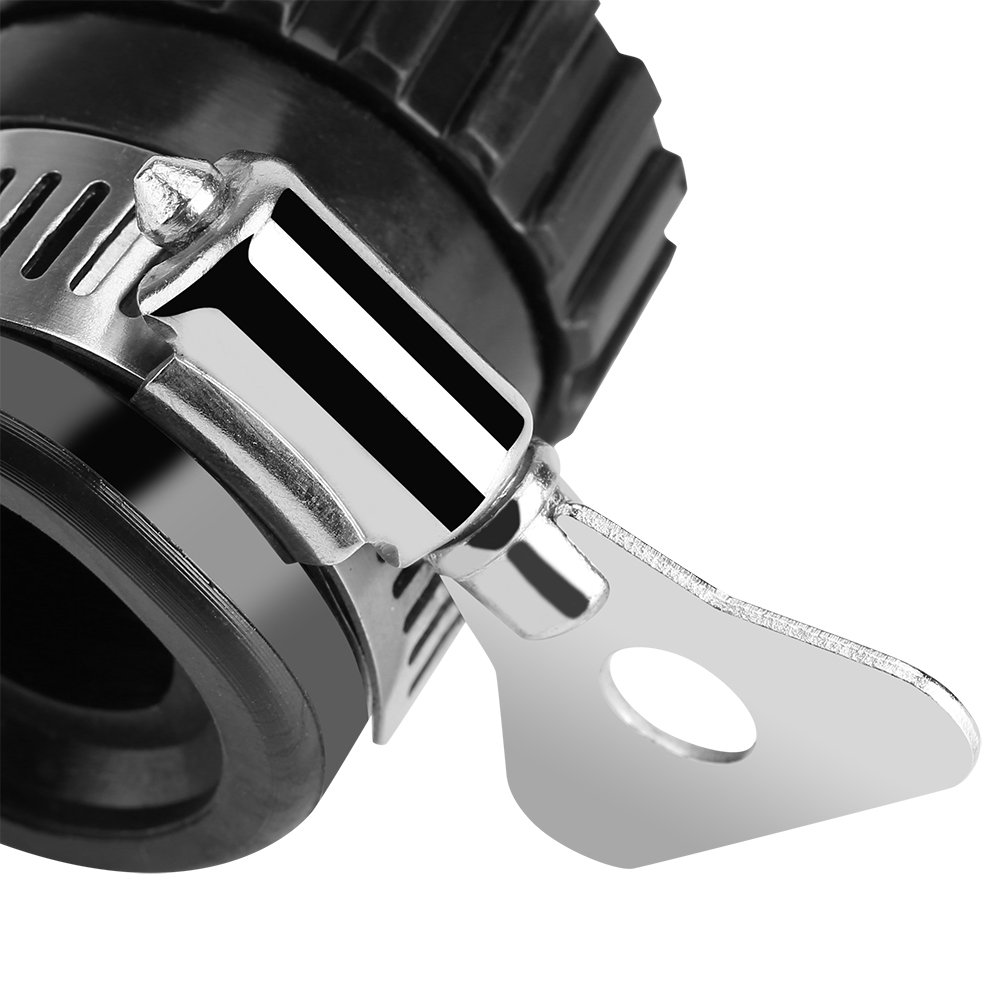 Hakeeta Stainless Steel Water Gun Connector - Heavy Duty Garden Hose Adapter for Outdoor Use, Fits Taps Up to 20mm - Perfect for Gardening, Car Washing, Lawn Irrigation & Outdoor Cleaning