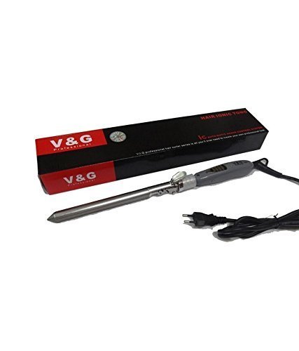 Professional IAS Hair Curling Iron with Adjustable Temperature Control (160-450°F) - 1.25 Inch Barrel for Beach Waves & Curly Hairstyles - Multicolor Styler for Home & Salon Use - Perfect for Weddings, Parties & Daily Styling