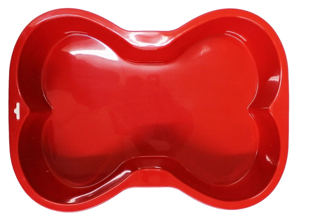 Non-Stick Silicone Dog Bone Cake Pan - Perfect for Baking Pet Treats, Birthday Cakes & Dog-Themed Desserts - BPA Free & Dishwasher Safe