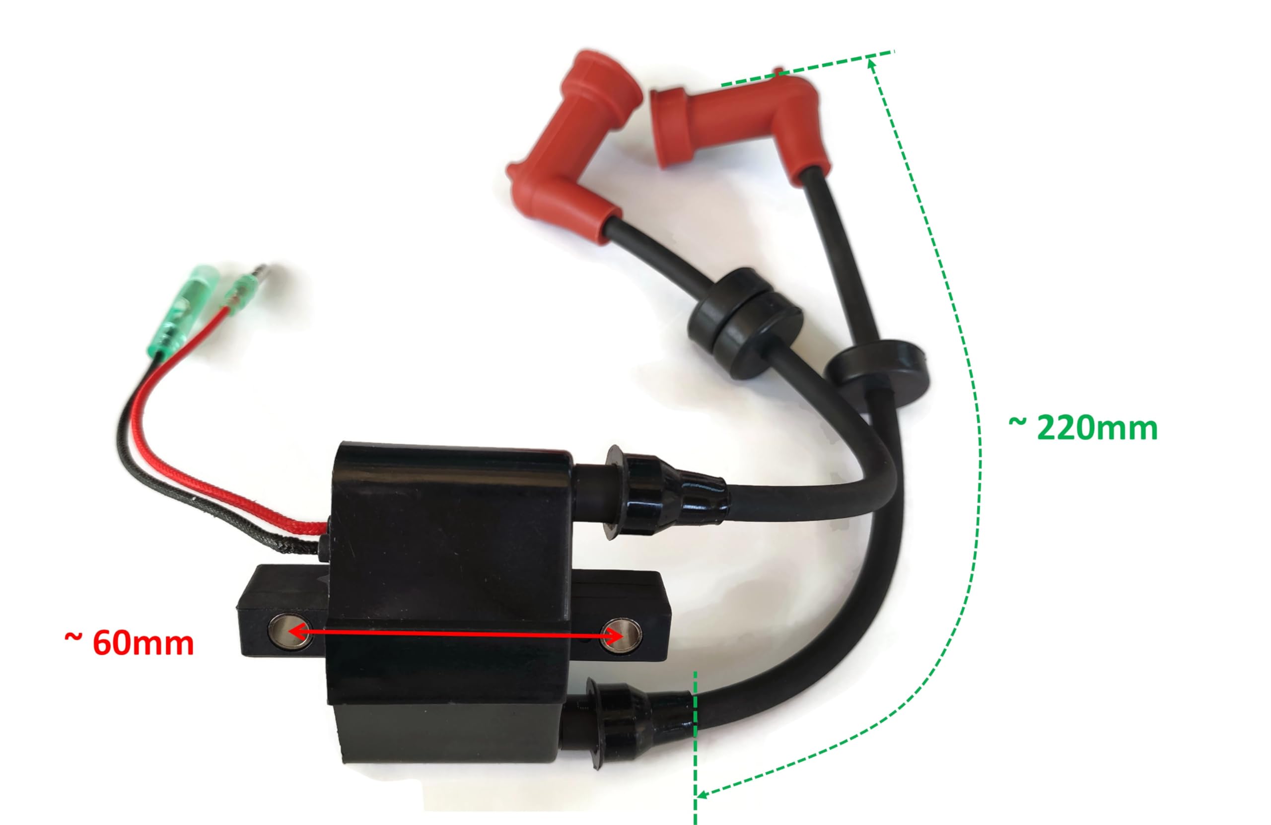 Yamaha Outboard 2-Stroke Marine Engine Ignition Coil Assembly ITACO 689-85570-21 689-85570-20 - Replacement Part for Boat Motor Repair & Maintenance