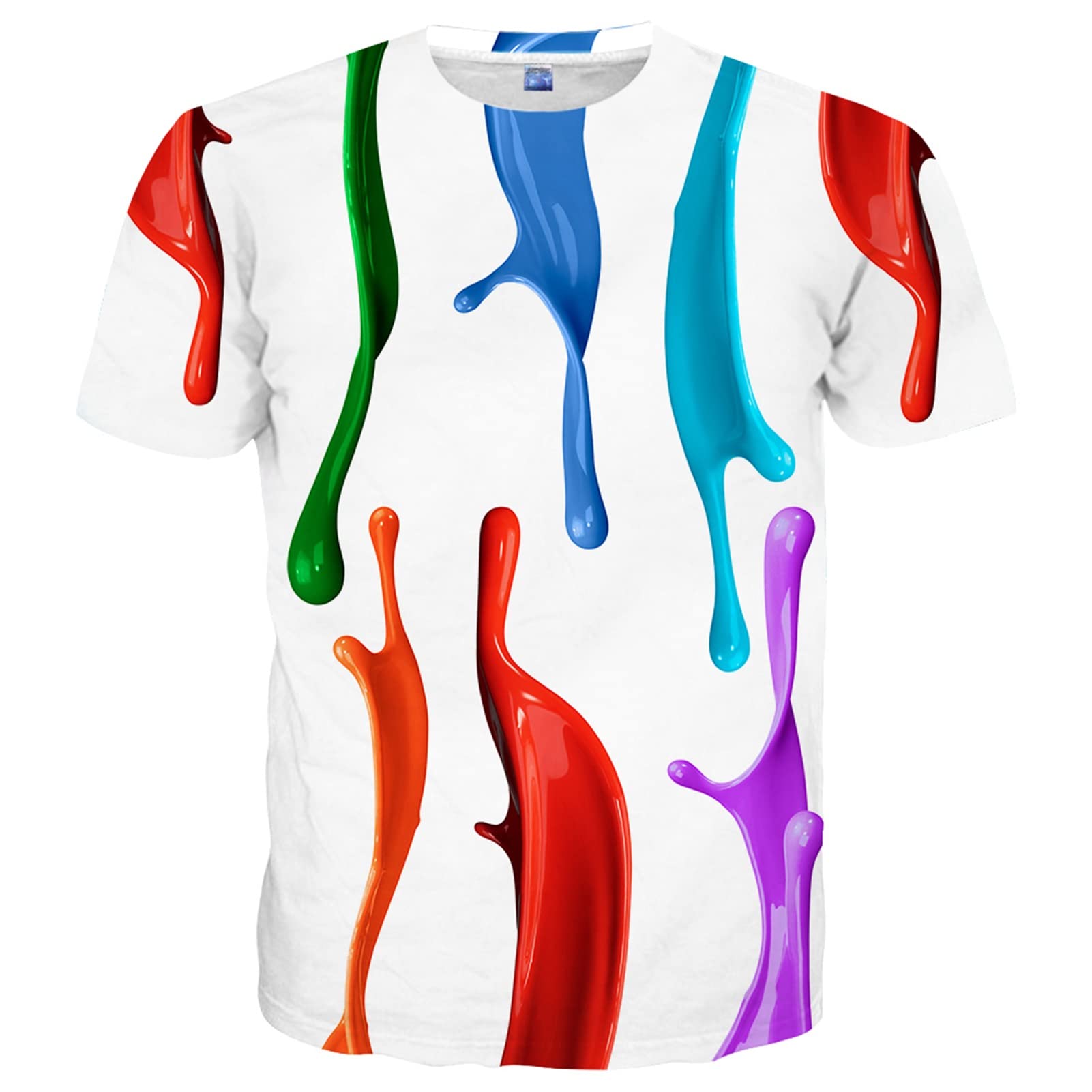 Yasswete Unisex 3D Printed Graphic T-Shirts - Short Sleeve Casual Tops for Men & Women - Perfect for Streetwear, Parties, and Everyday Fashion