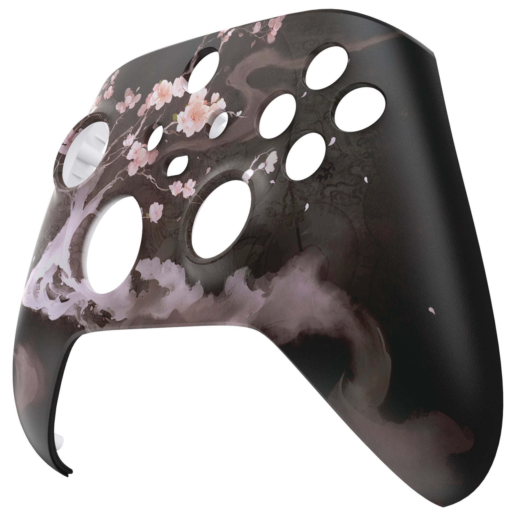 eXtremeRate Replacement Faceplate & Front Housing Shell for Xbox Series X & S Controller - Blossom In The Darkness Design - Perfect for Gaming, Customization & Controller Protection