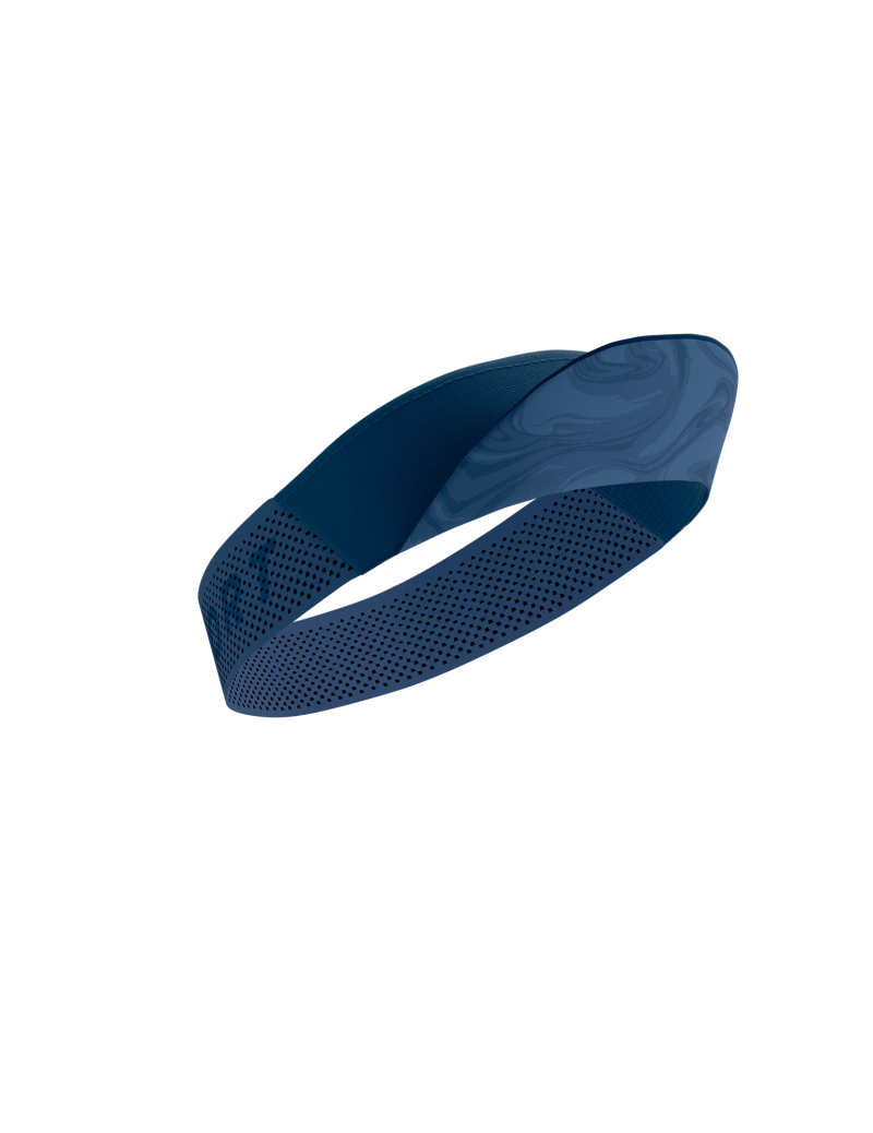 Compressport Unisex Pro Racing Visor Cap - Lightweight Breathable Sun Protection for Running, Cycling & Outdoor Sports - Indigo Blue