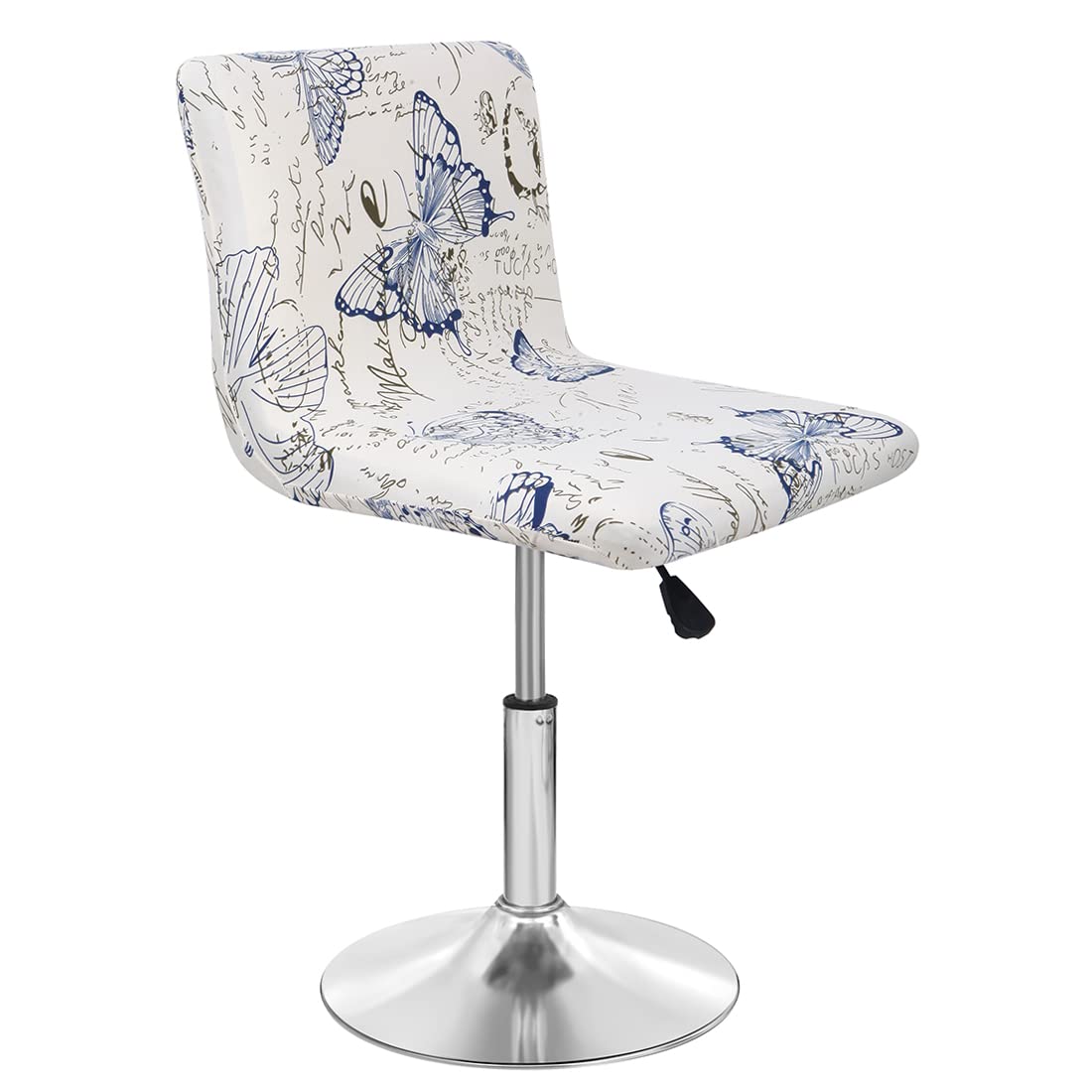 Stretch Slipcover Chair Protectors for Short Back Chairs & Bar Stools - Elastic Furniture Covers (18 Colors) - Perfect for Dining Room, Kitchen, Office & Home Decor