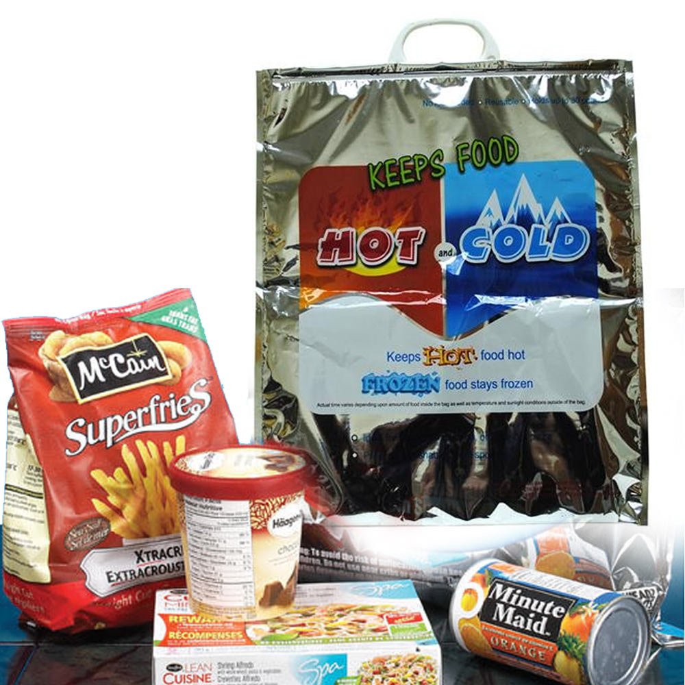 1Pc Extra Large Insulated Thermal Grocery Bag for Hot & Cold Food Storage - Holds 30Lbs, Reusable Shopping Bag for Picnics, Camping & Grocery Trips